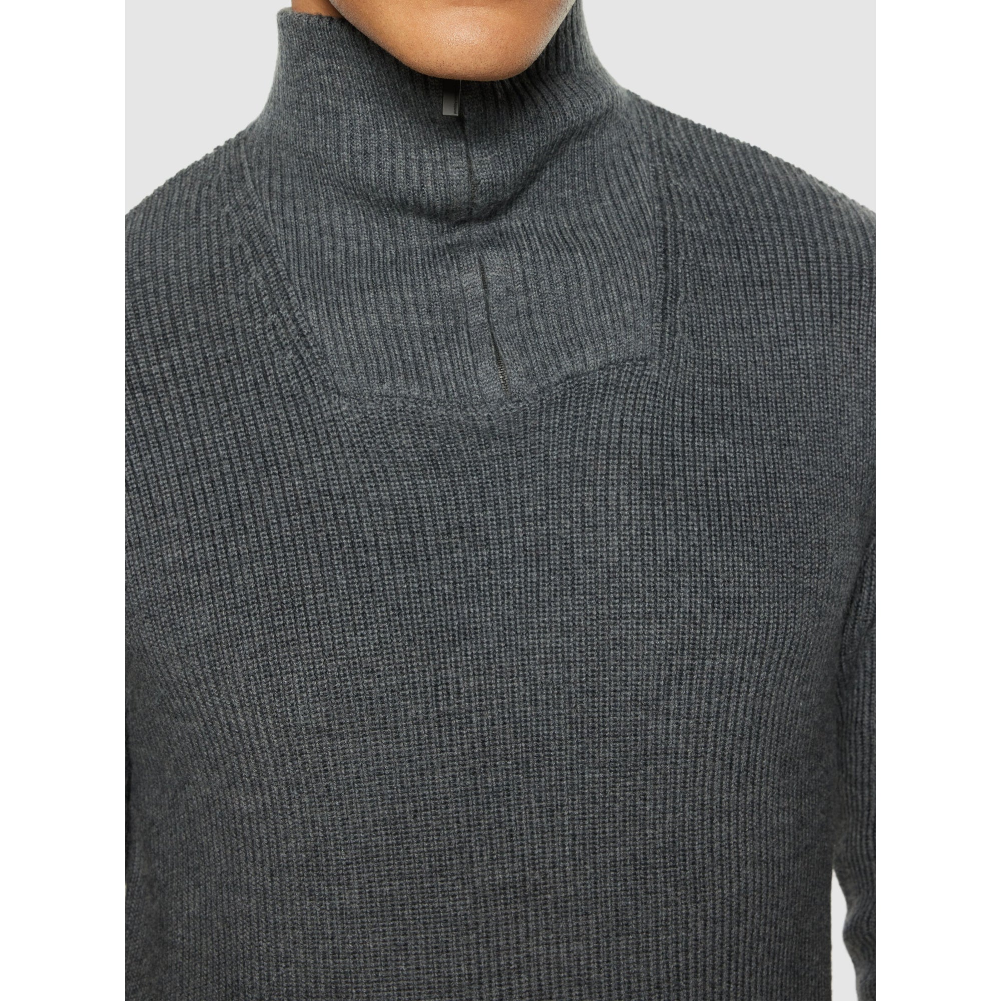 Stricktroyer HALF ZIP aus Merinowolle