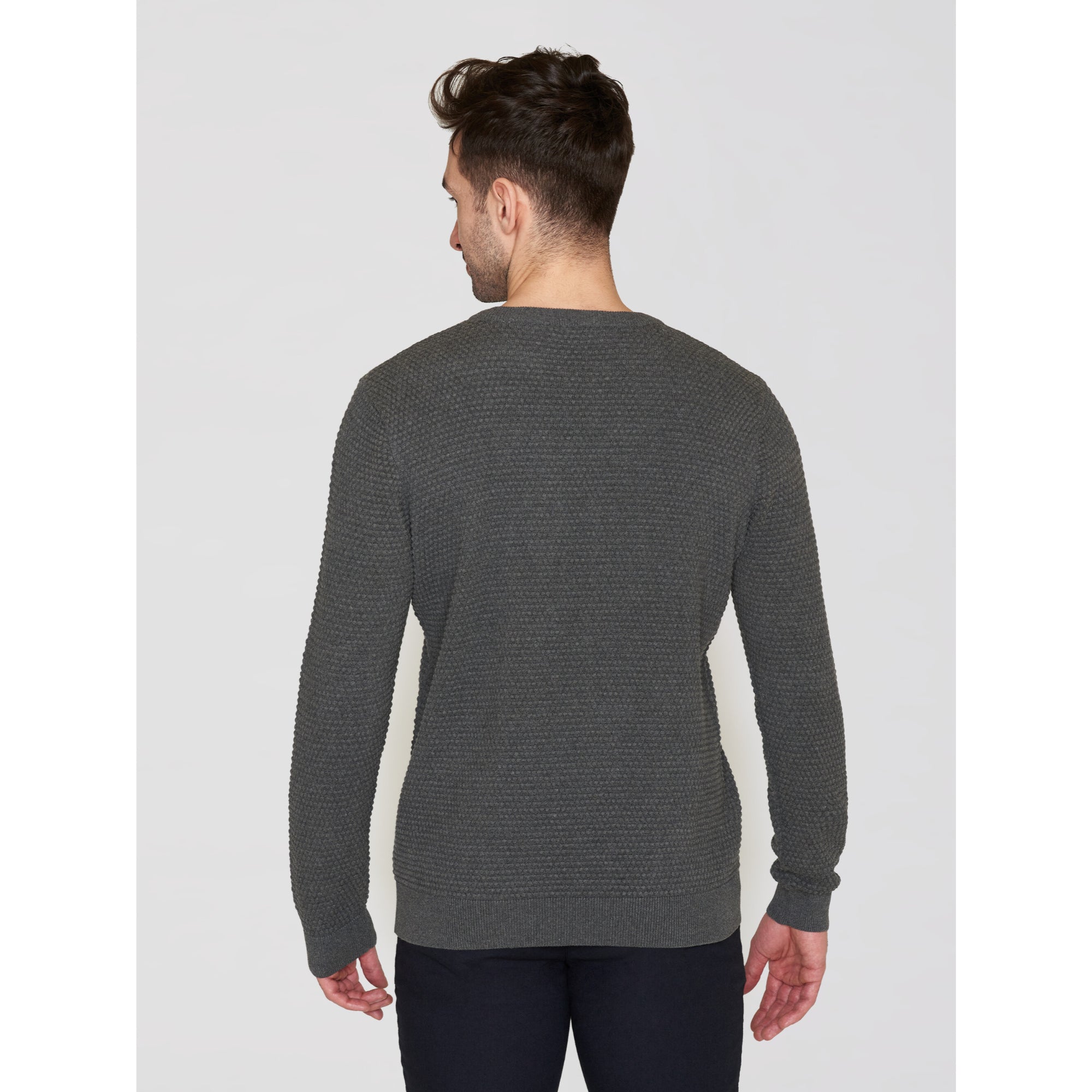 Crewneck Strickpullover VAGN aus Bio-Baumwolle - ROC/GOTS/Vegan