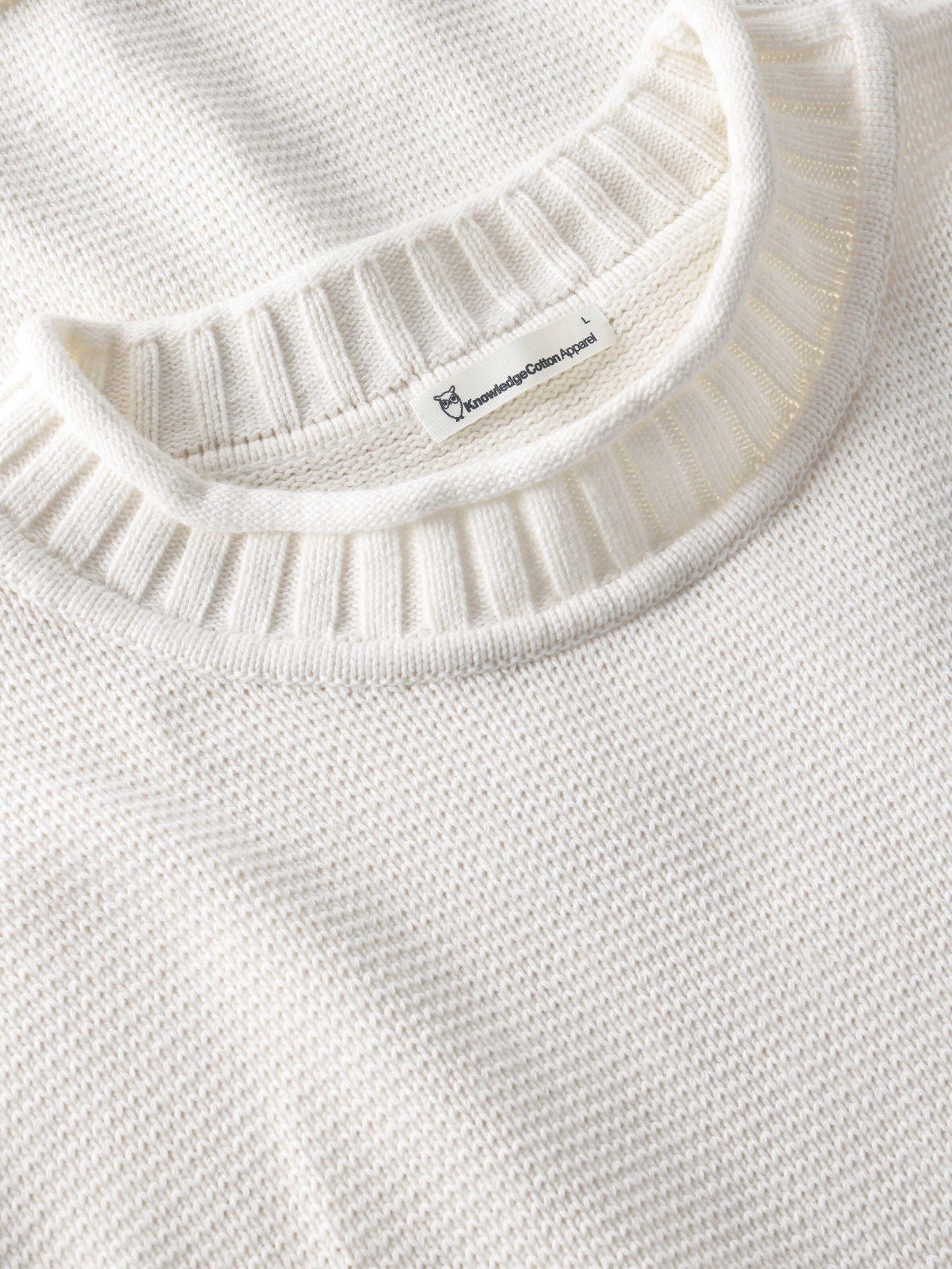 Leichter Pullover mit Rundhalsausschnitt aus Bio-Baumwolle
