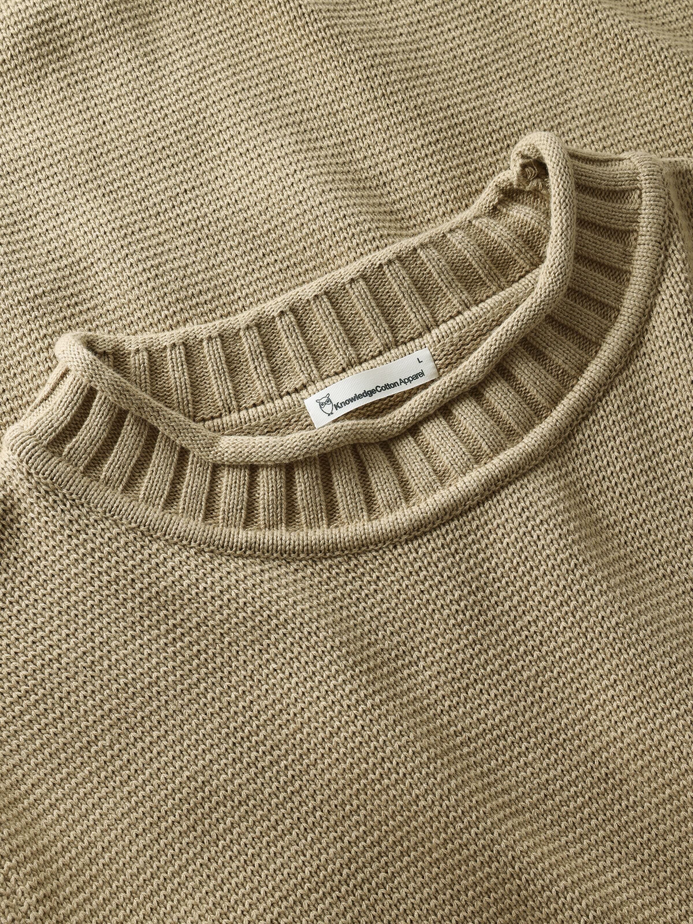 Leichter Pullover mit Rundhalsausschnitt aus Bio-Baumwolle