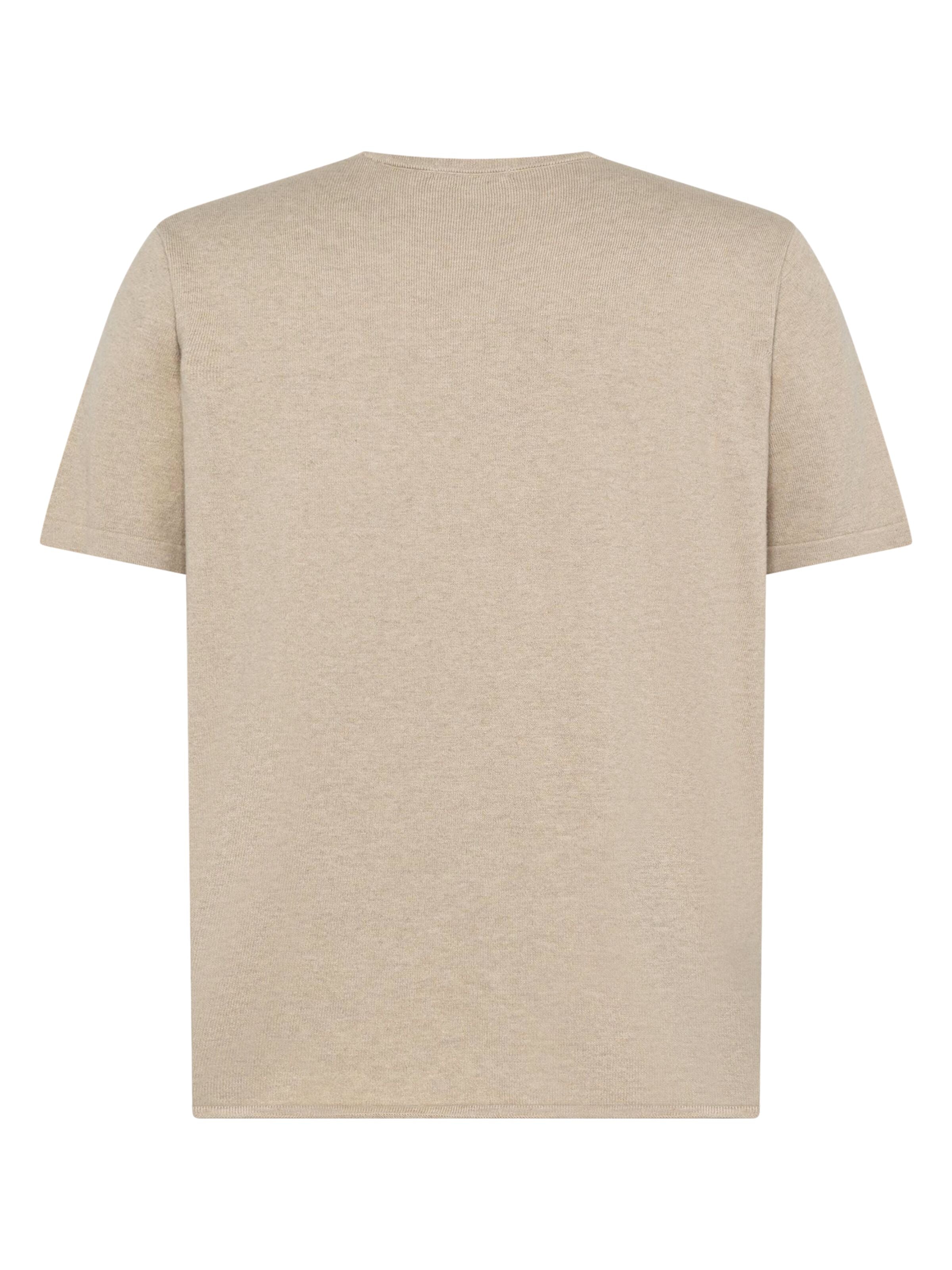 Gestricktes T-Shirt aus Bio-Baumwolle und Kaschmir