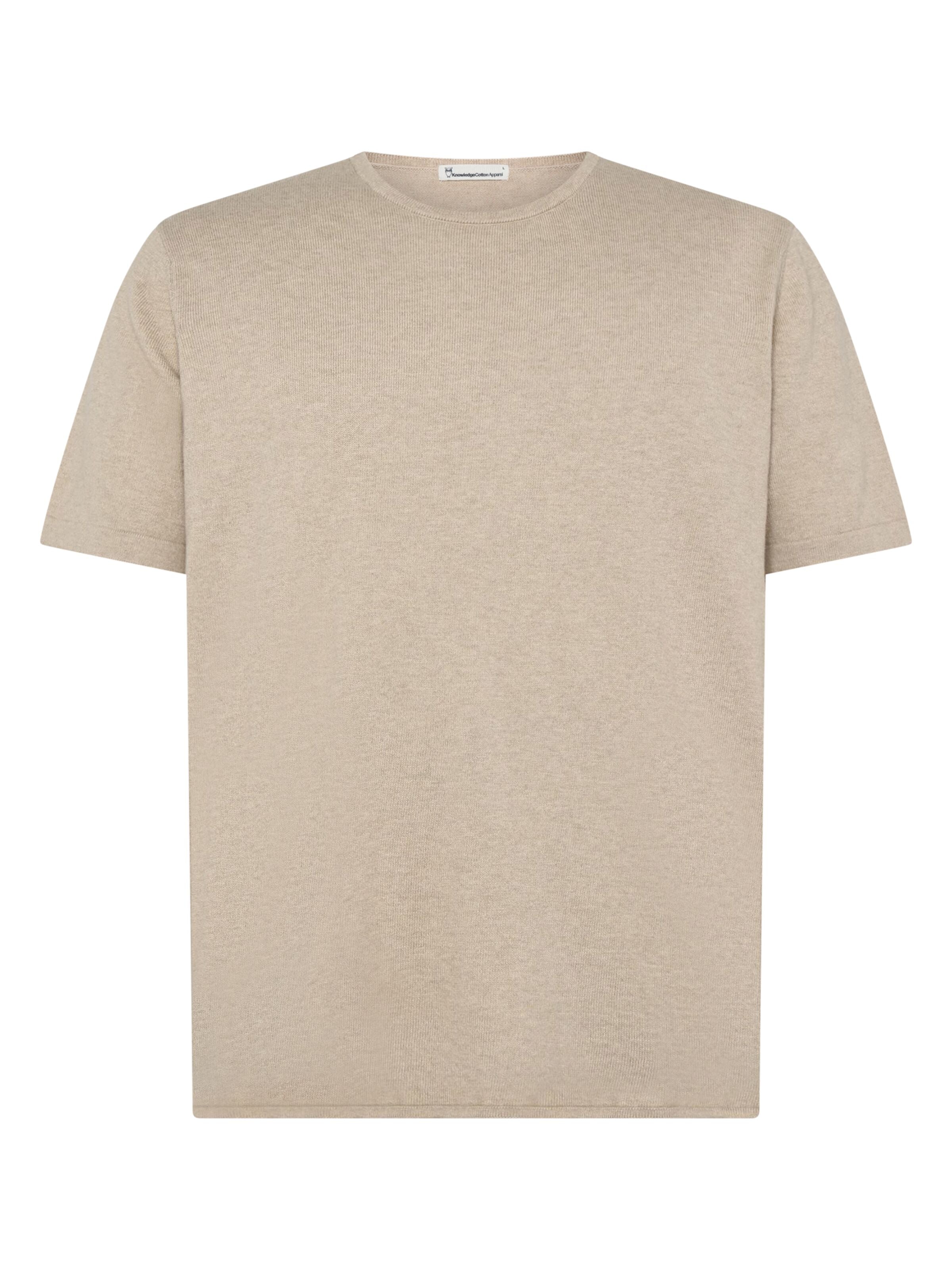 Gestricktes T-Shirt aus Bio-Baumwolle und Kaschmir