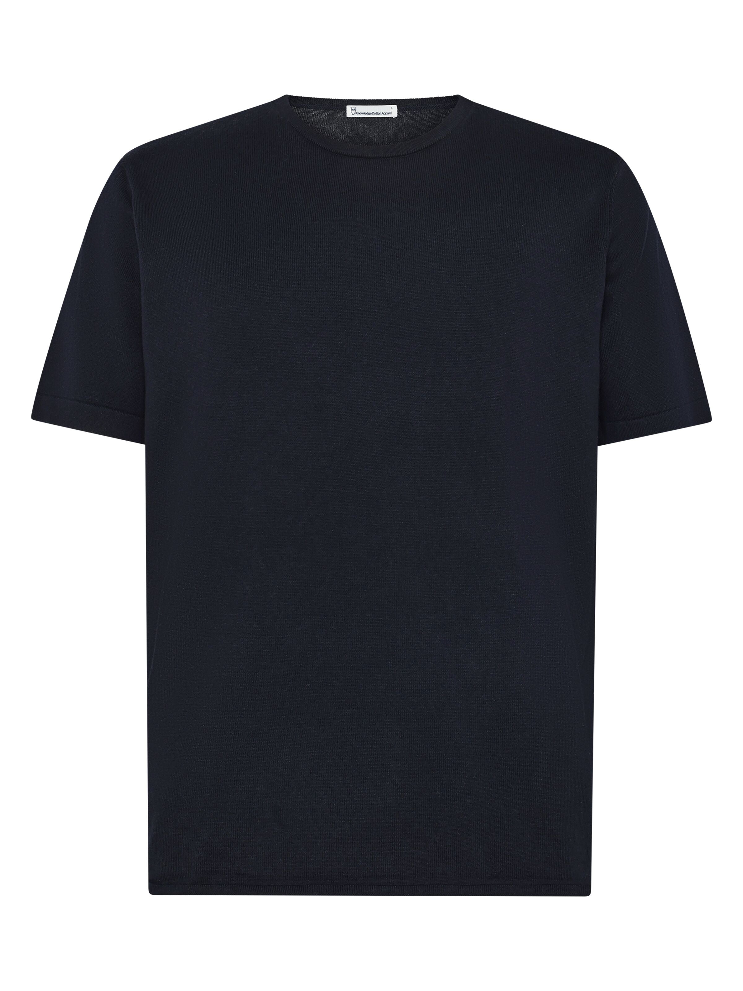 Gestricktes T-Shirt aus Bio-Baumwolle und Kaschmir