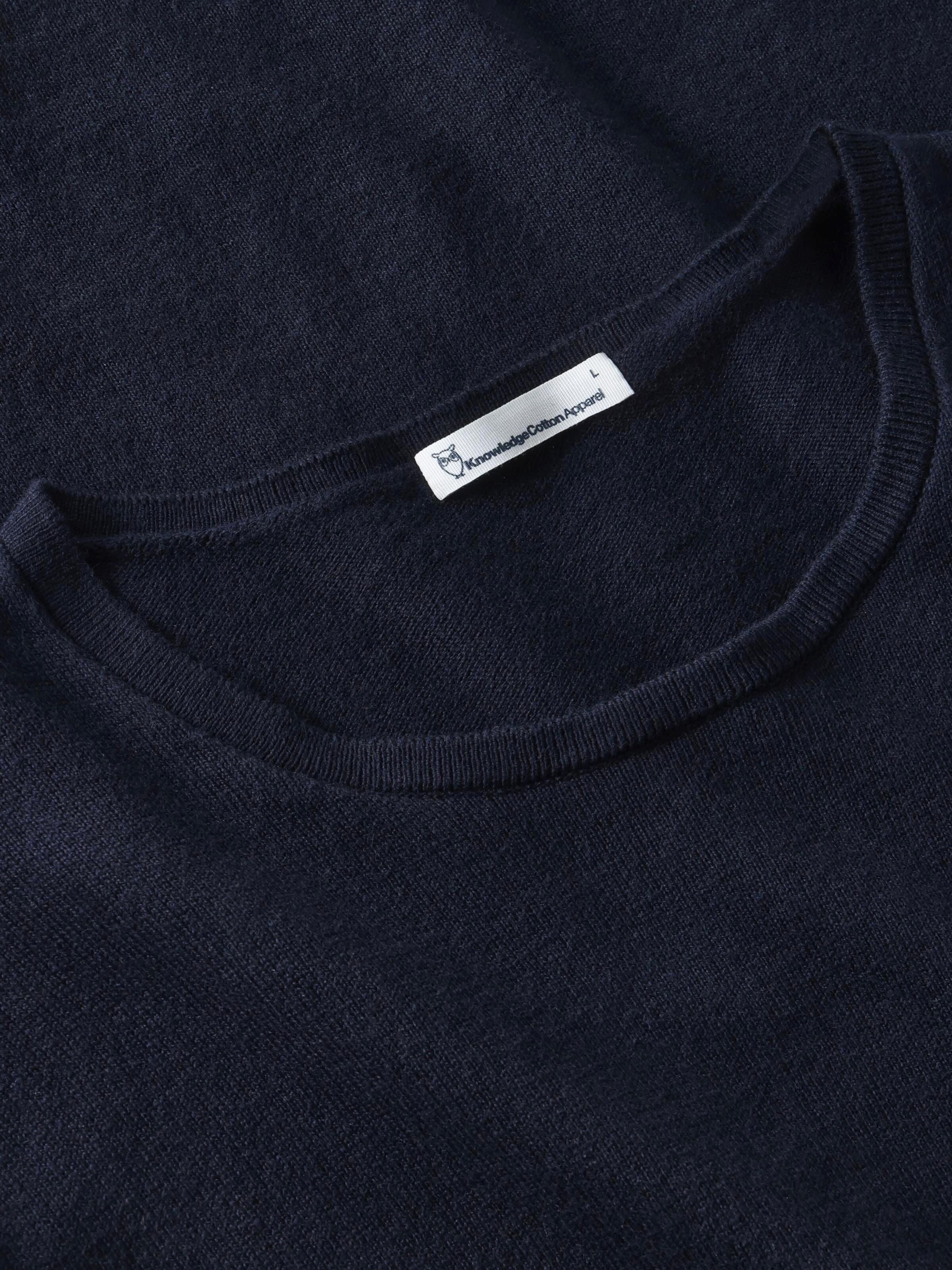 Gestricktes T-Shirt aus Bio-Baumwolle und Kaschmir