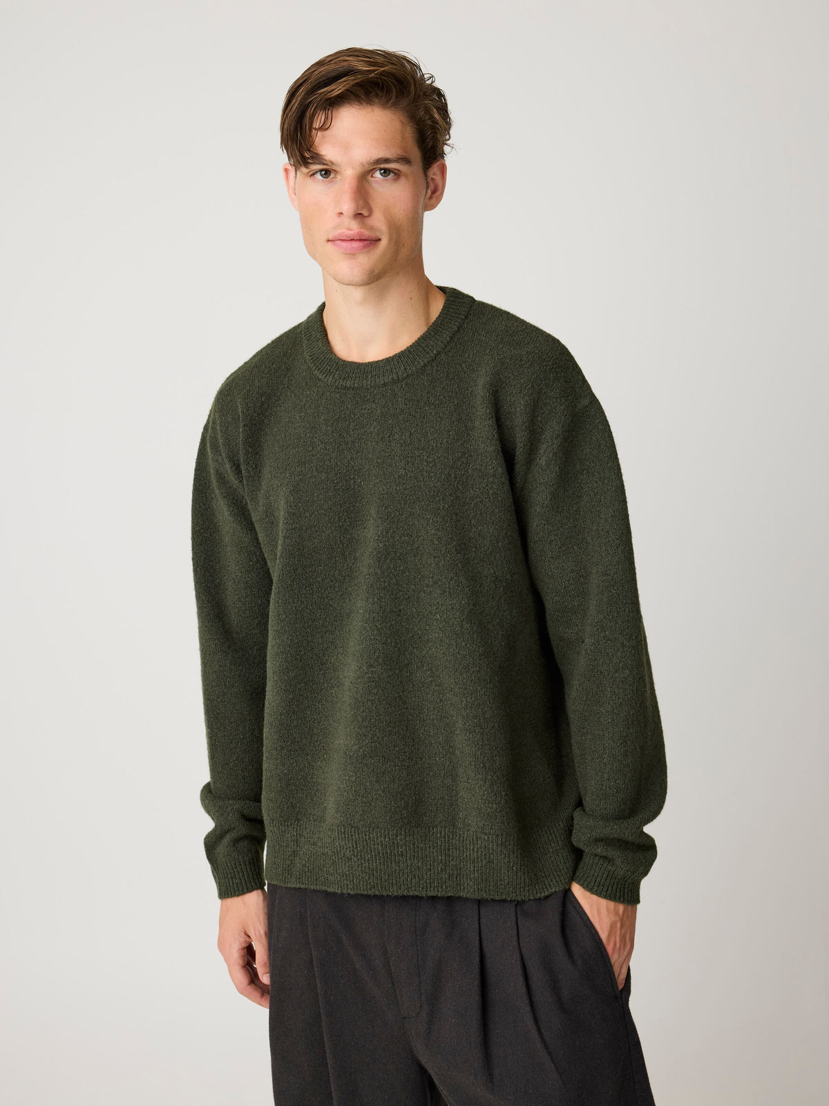 Strickpullover aus Soufflé-Garn aus recyeltem Polyester