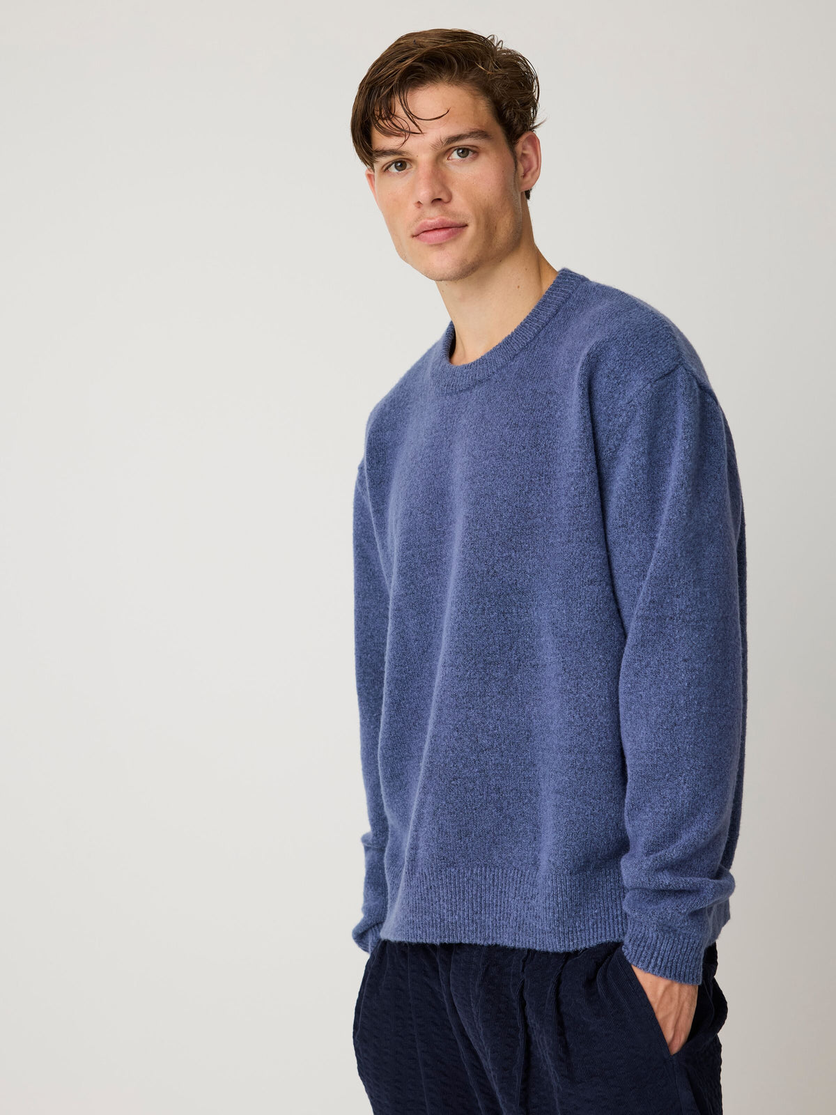 Strickpullover aus Soufflé-Garn aus recyeltem Polyester