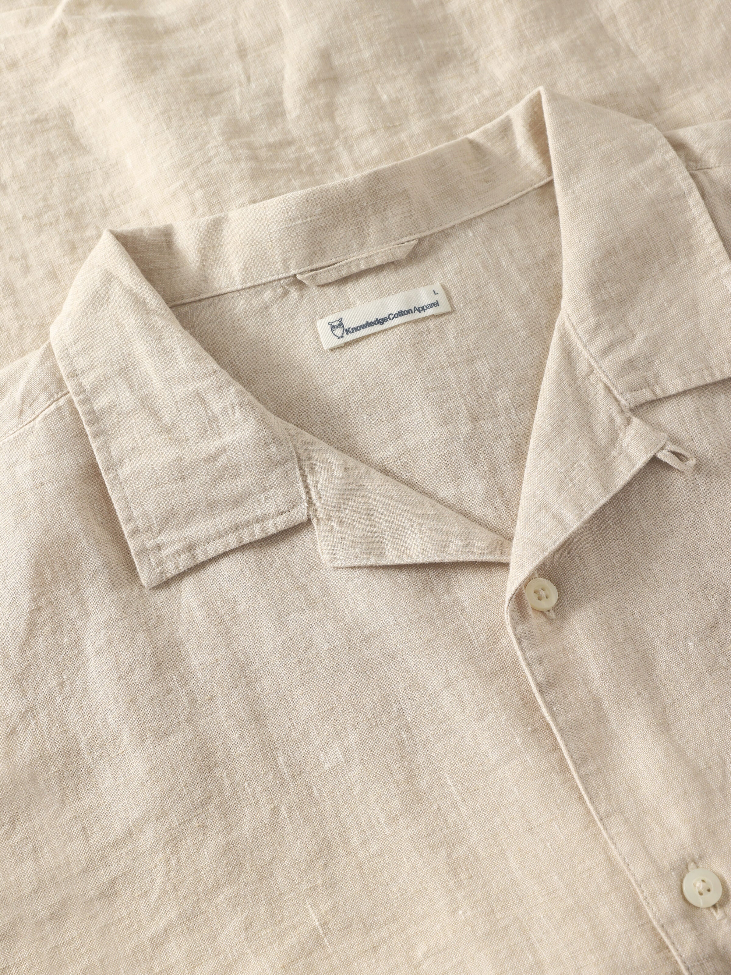 Kurzarmhemd BOXY aus Bio-Leinen