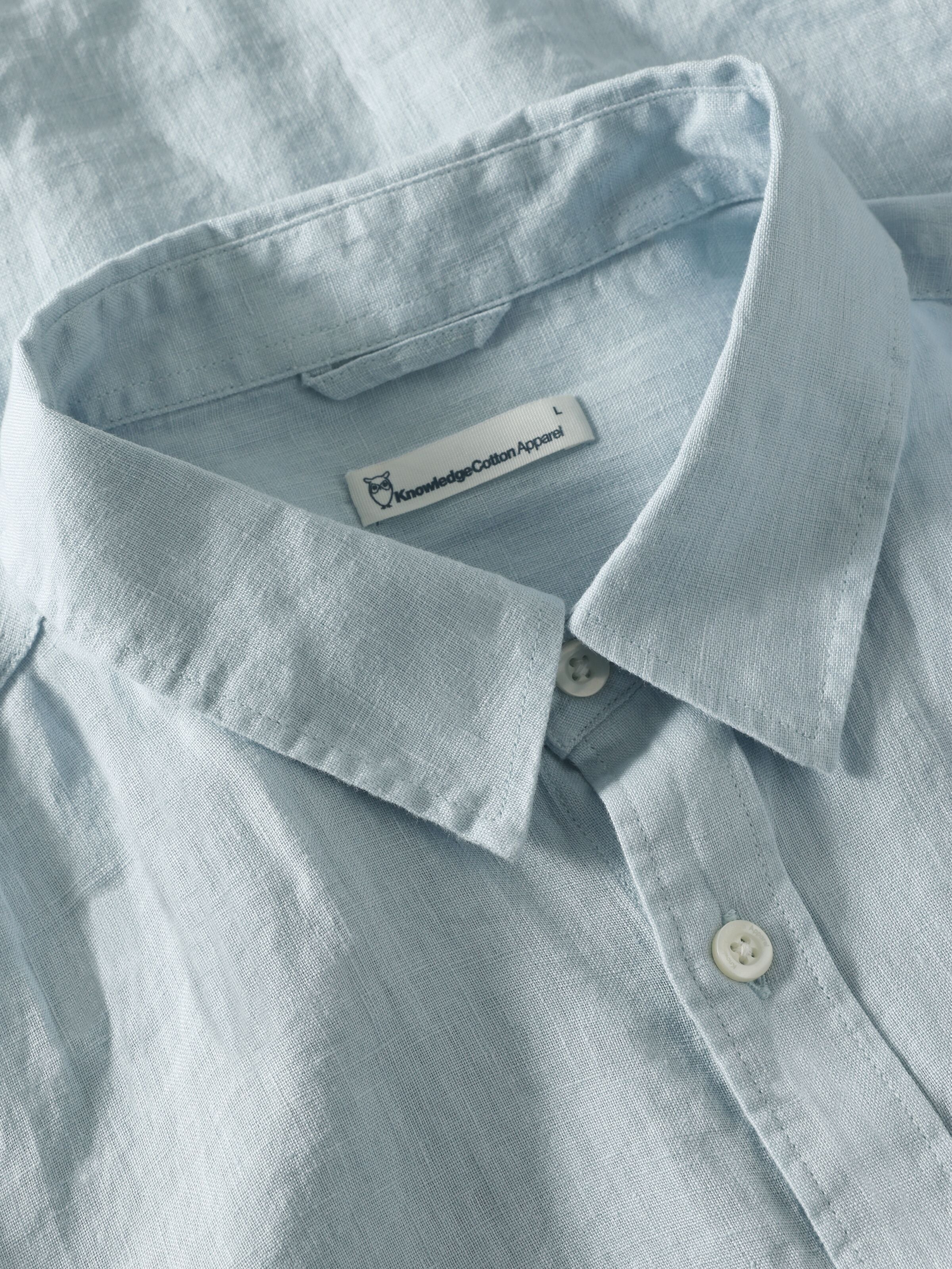 Regular Hemd aus Bio-Leinen - GOTS/Vegan