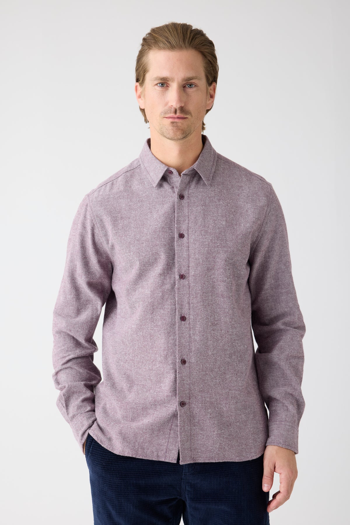 Heavy Twill Flannel Hemd Regular Fit aus Bio-Baumwolle