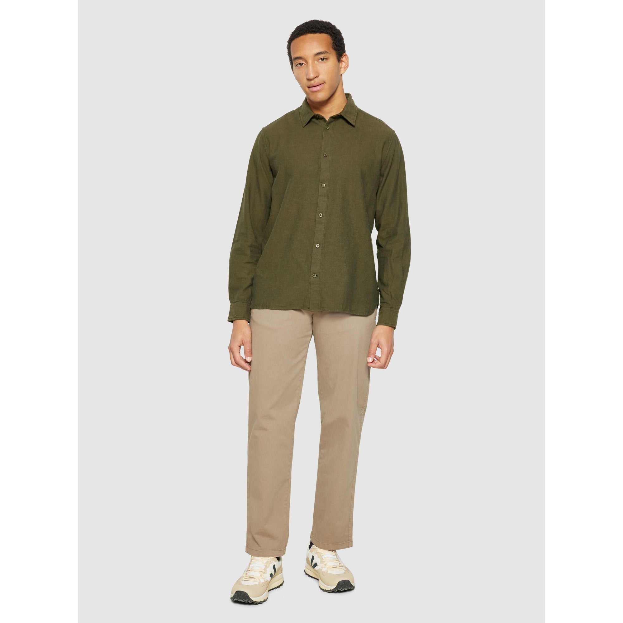 Heavy Twill Flannel Hemd Regular Fit aus Bio-Baumwolle