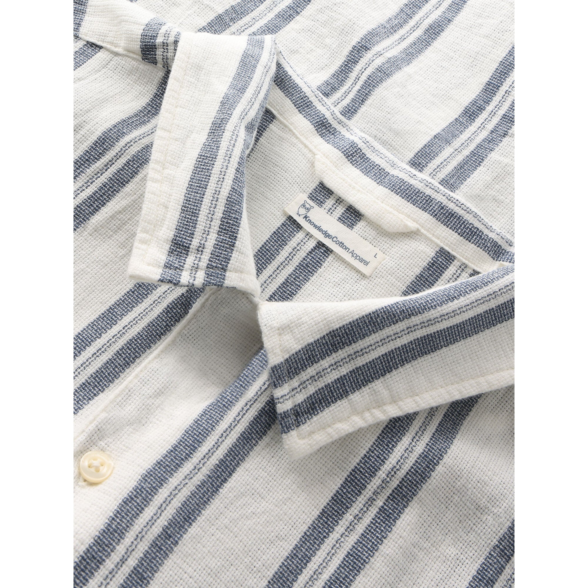 Box kurzärmliges gestreiftes Baumwollshirt Hemd GOTS/Vegan