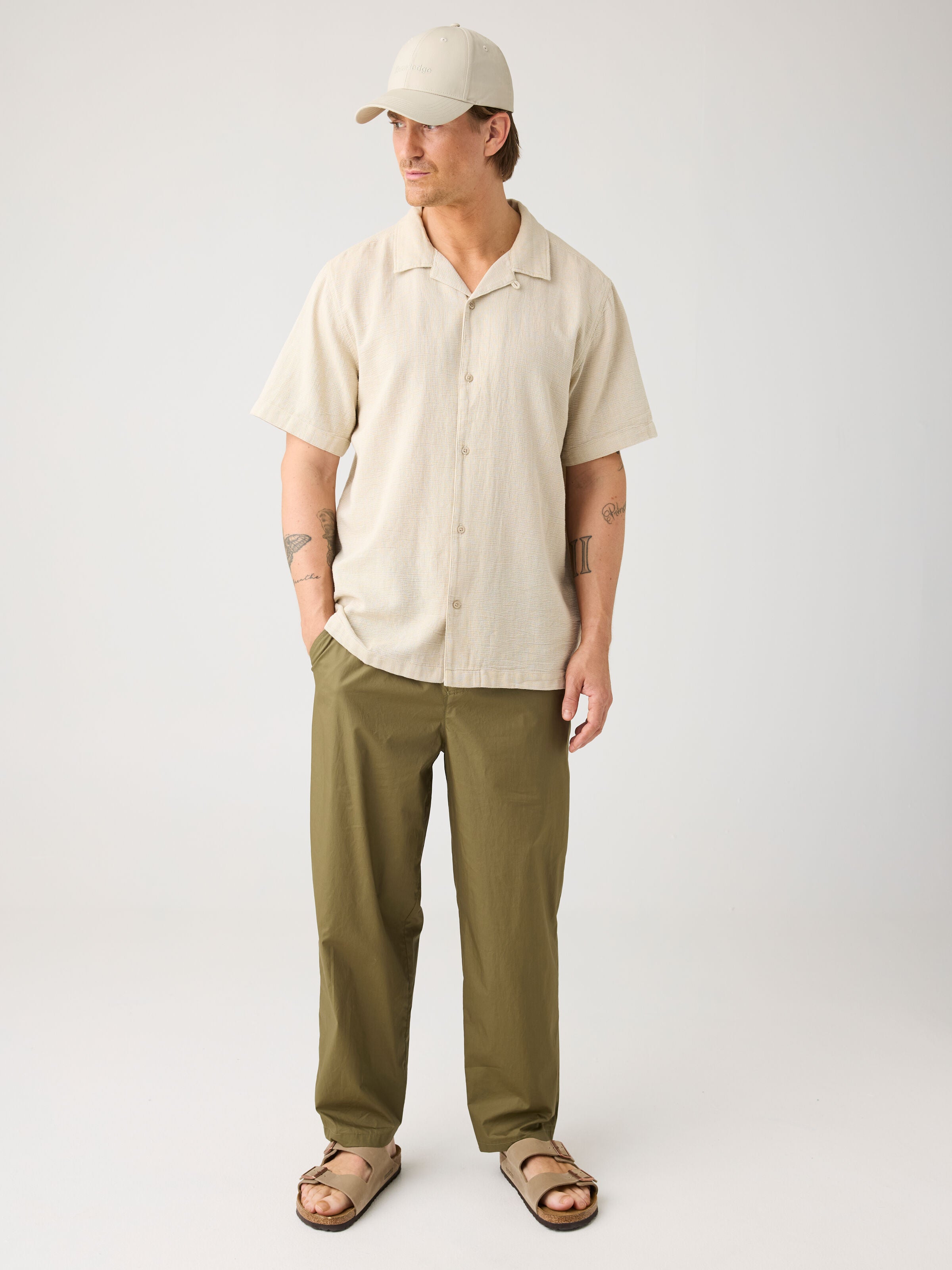 Lockeres Kurzarmhemd aus Bio-Baumwolle