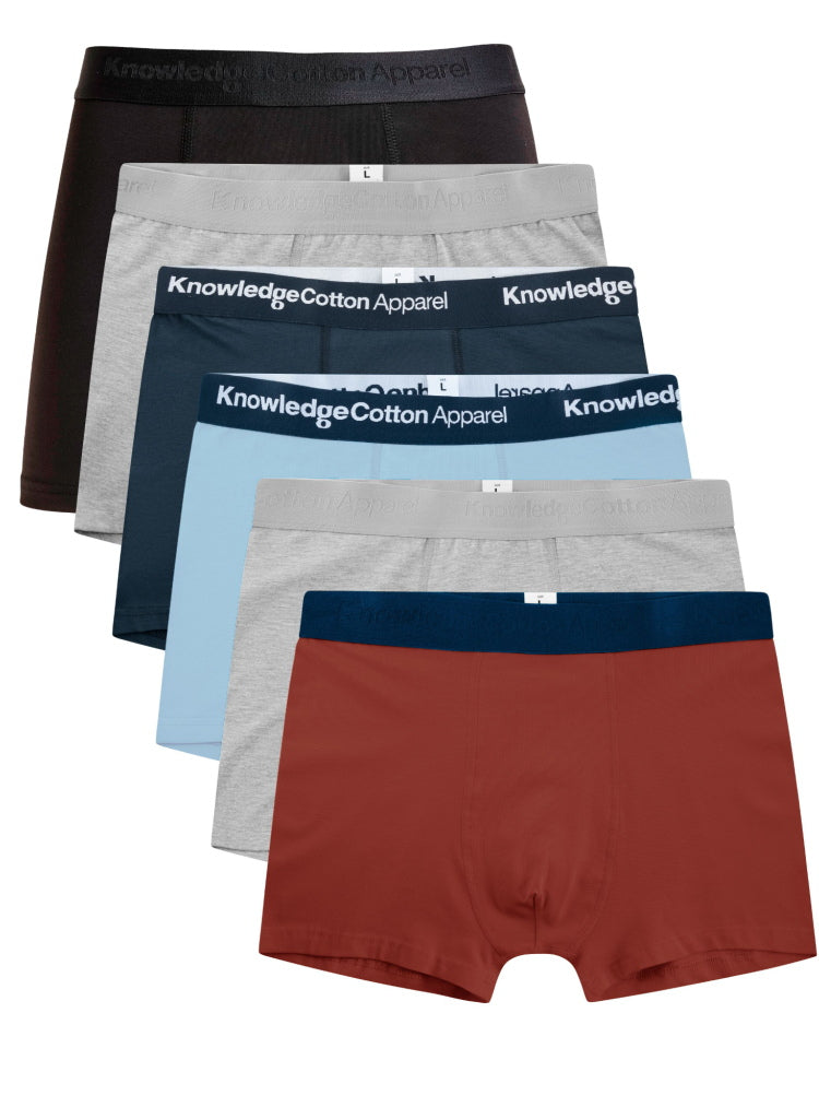 6-Pack Boxershorts MIXED aus Bio-Baumwolle