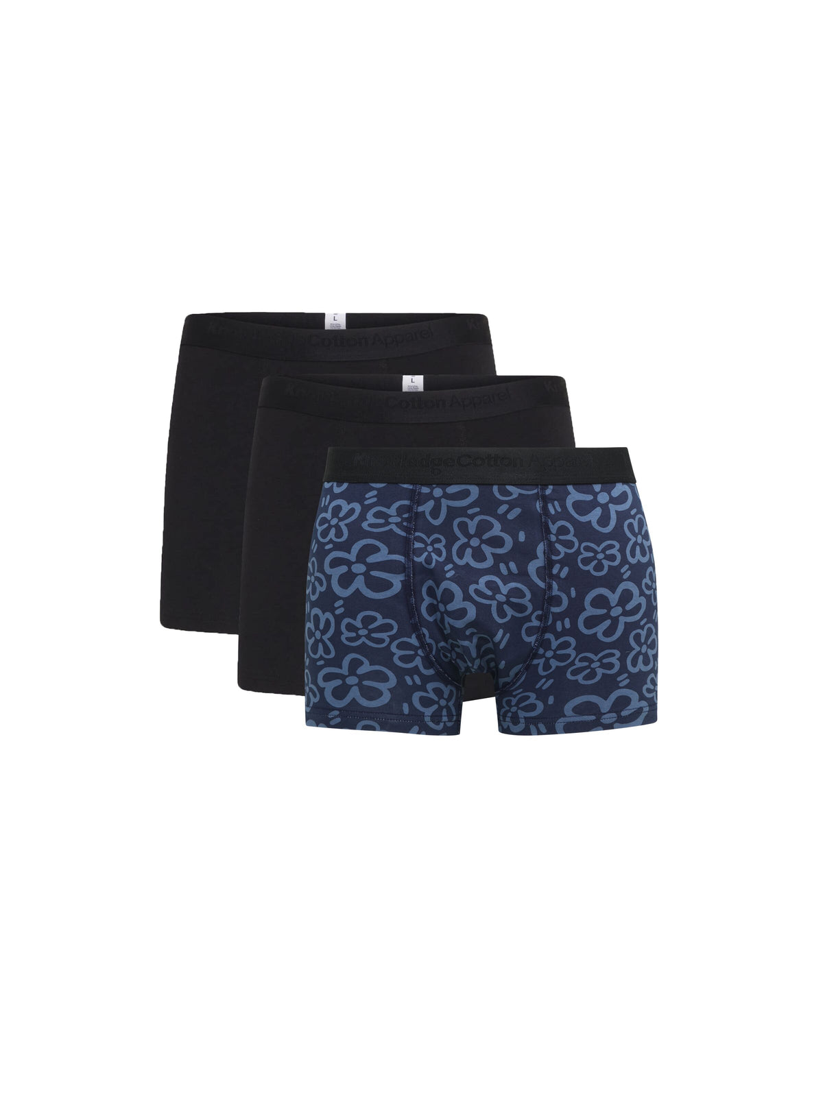 3er-Pack Boxershorts mit Blumenmuster aus Bio-Baumwolle
