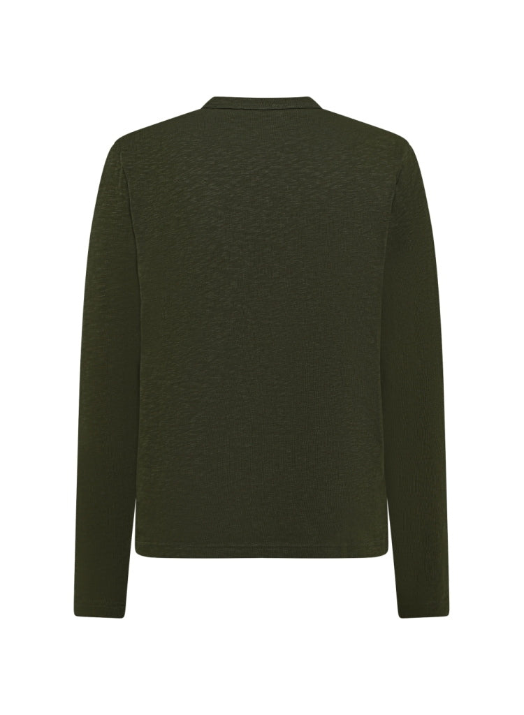 Langarmshirt Slub-Jersey aus Bio-Baumwolle