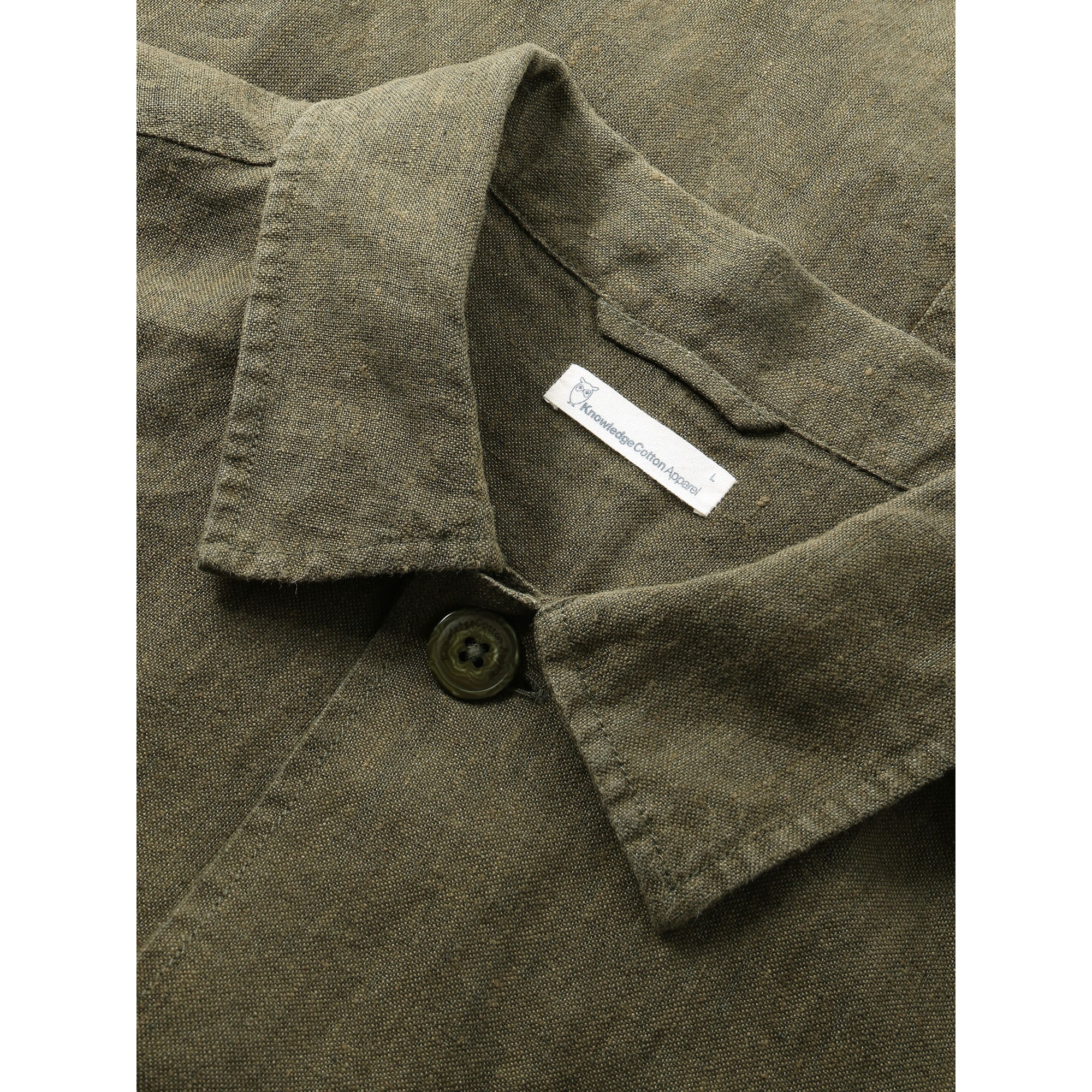 Regular-Overshirt Hemd aus Bio-Leinen- GOTS/Vegan