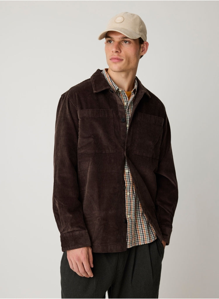 Lockeres Cord-Overshirt aus Bio-Baumwolle