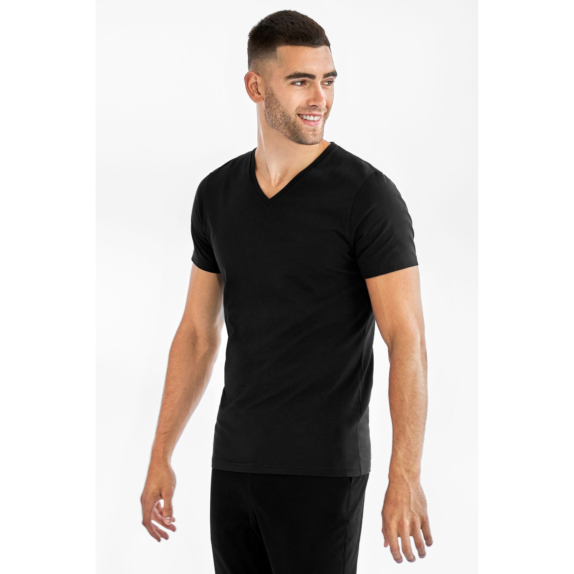 2-Pack T-Shirts V-NECK aus Bio-Baumwolle