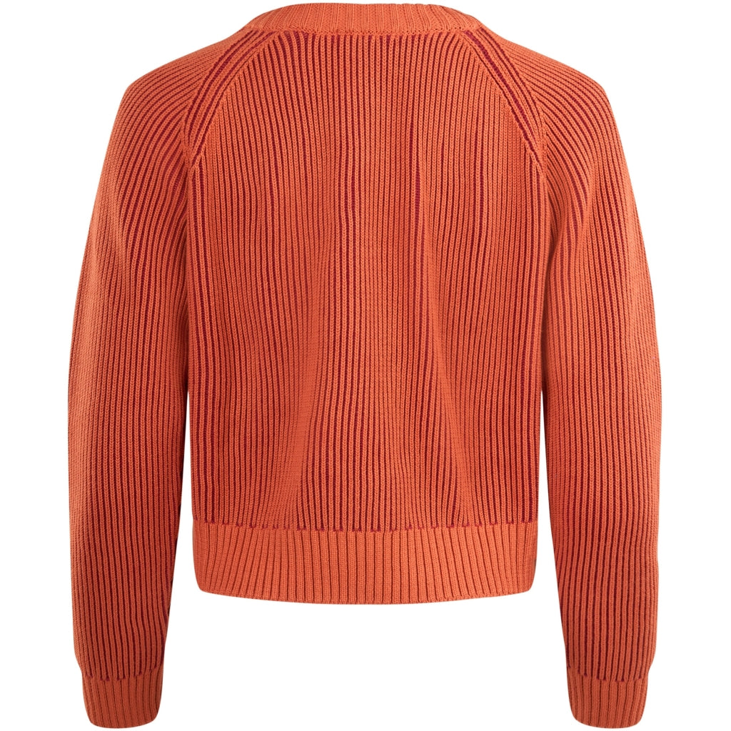 Strick-Pullover TWO TONED CREW NECK aus Bio-Baumwolle