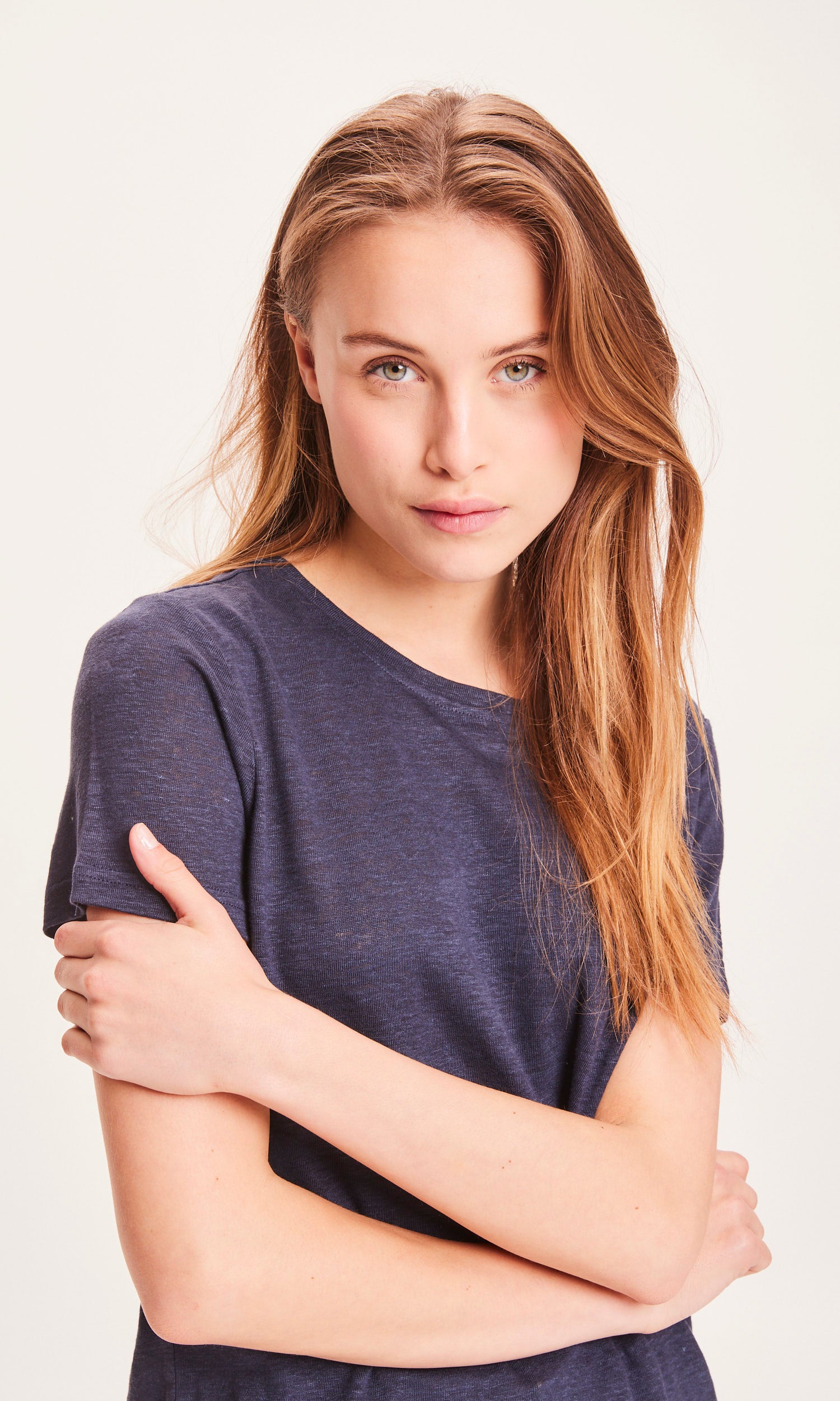 Regular Leinen-T-Shirt aus Bio-Leinen - GOTS/Vegan