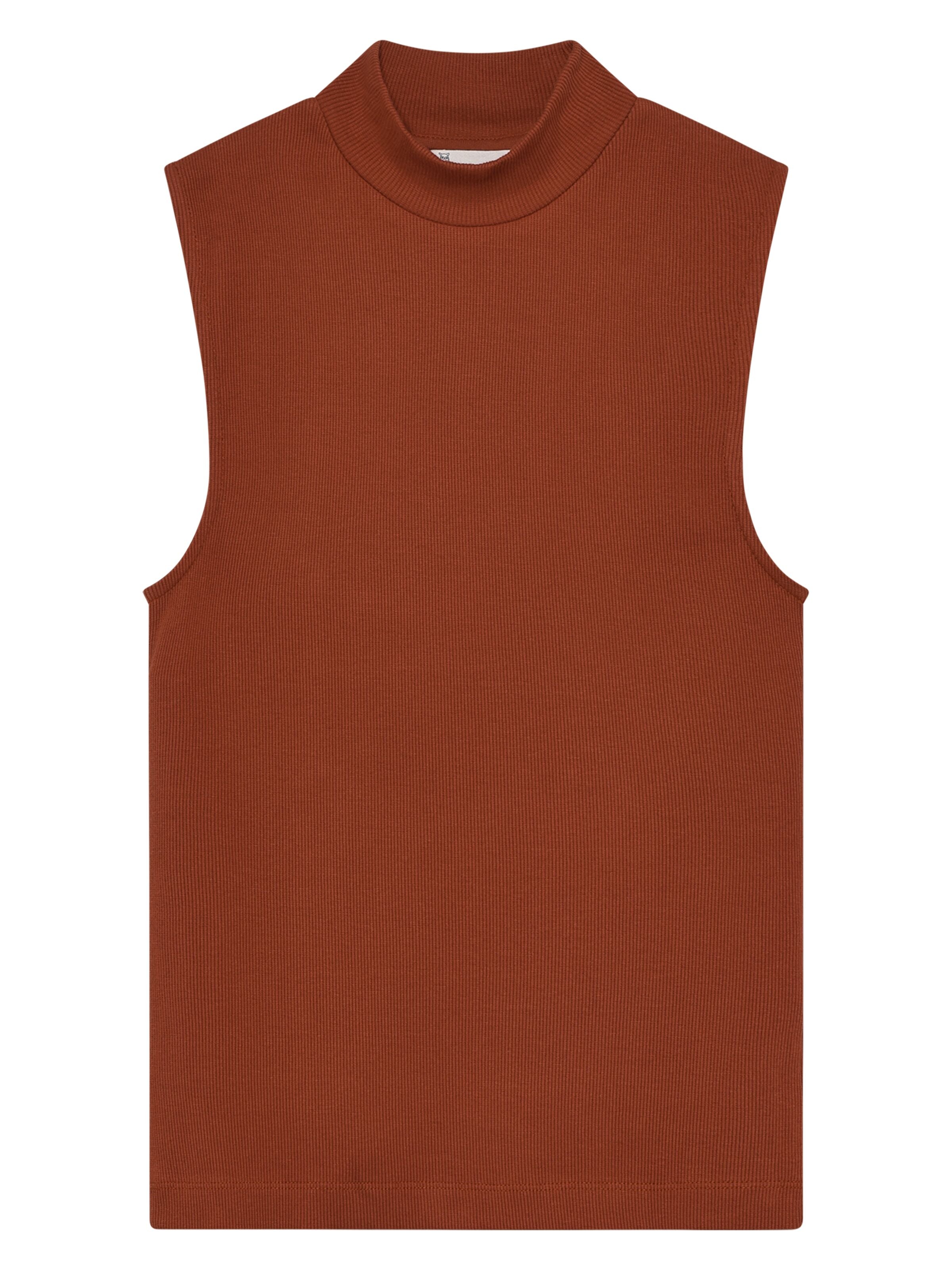 Ripptop HIGH NECK aus Bio-Baumwolle