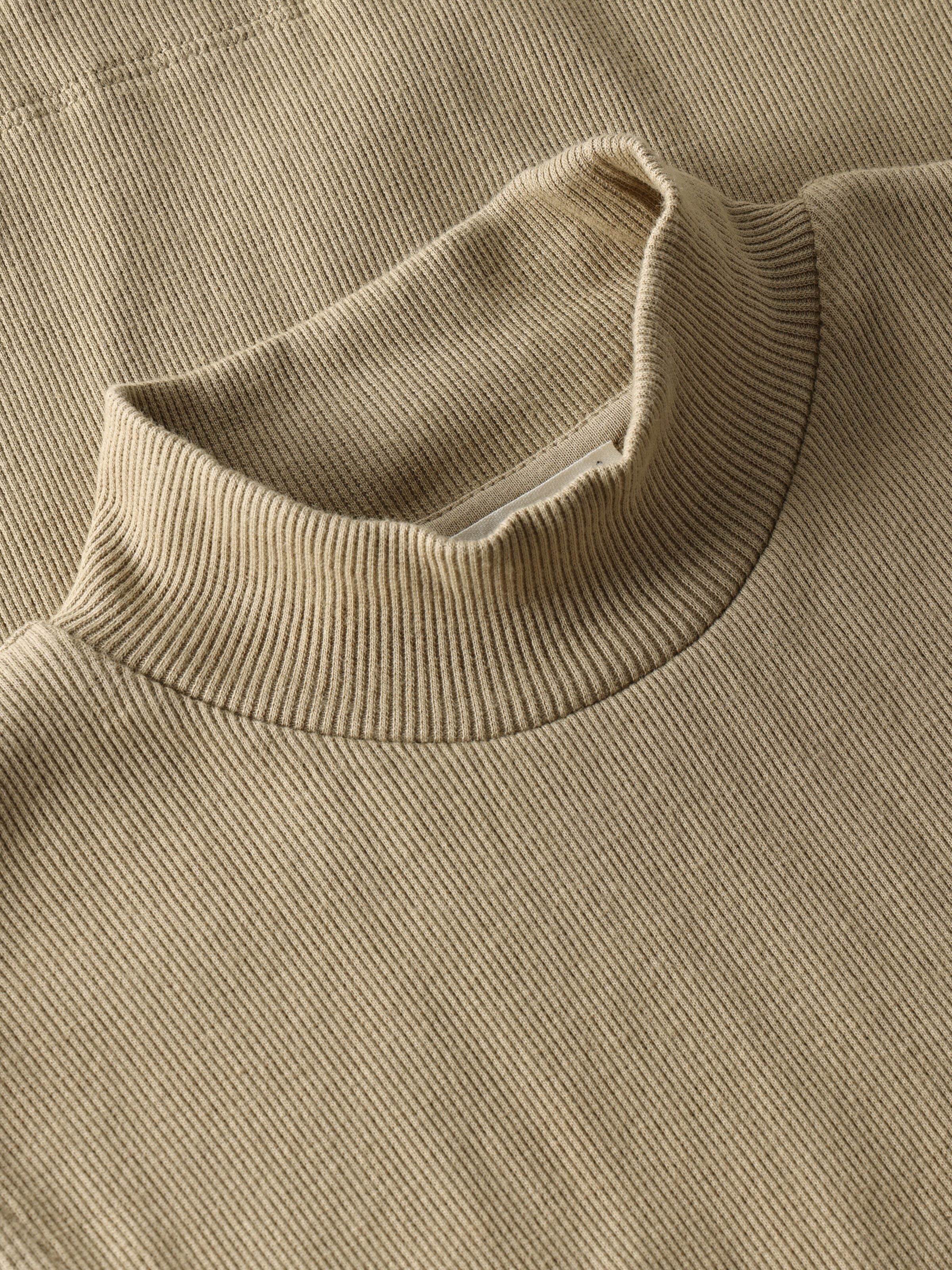 Ripptop HIGH NECK aus Bio-Baumwolle