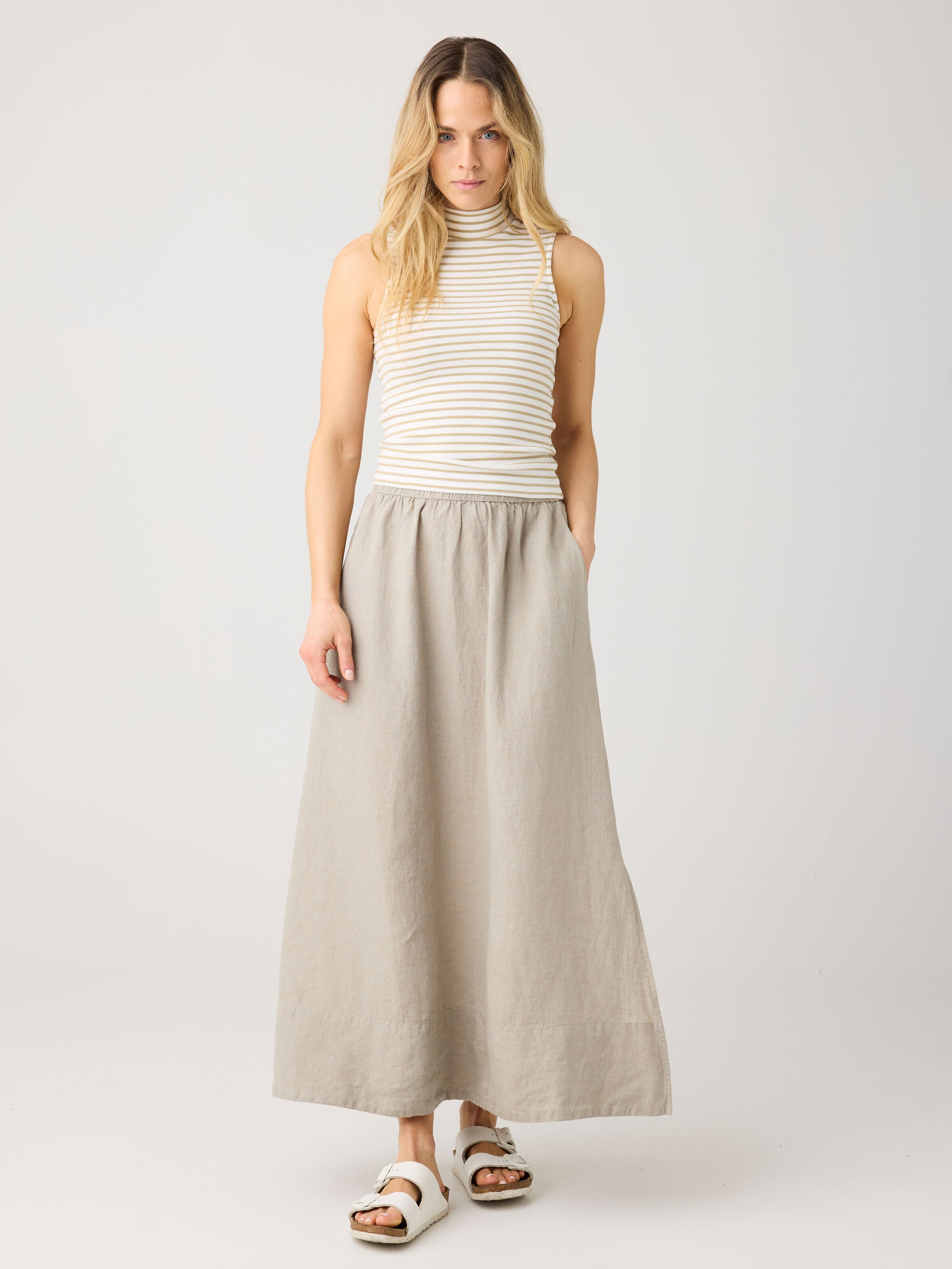 Ripptop HIGH NECK aus Bio-Baumwolle