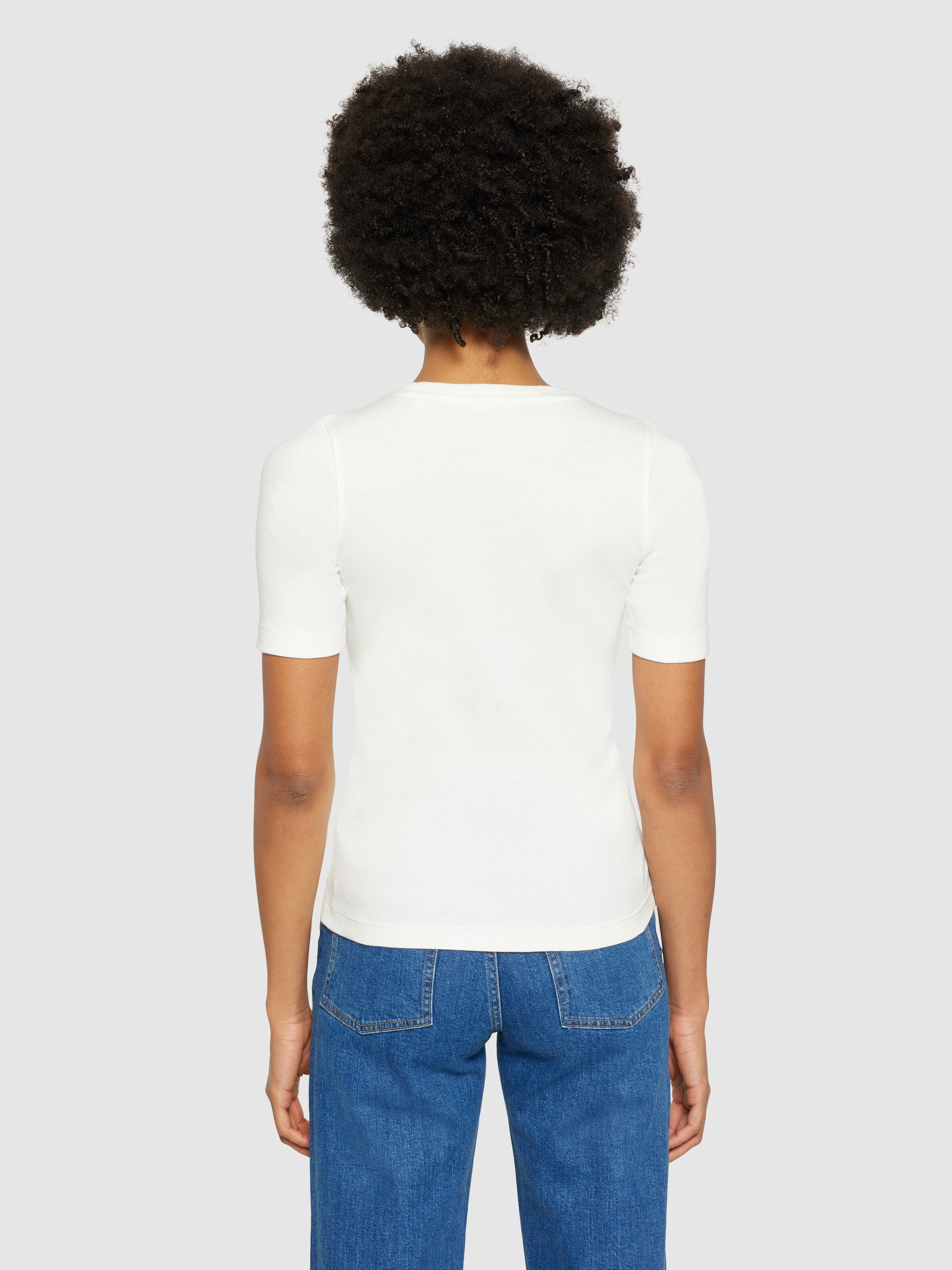 Halbarmshirt RIB T-SHIRT aus Bio-Baumwolle