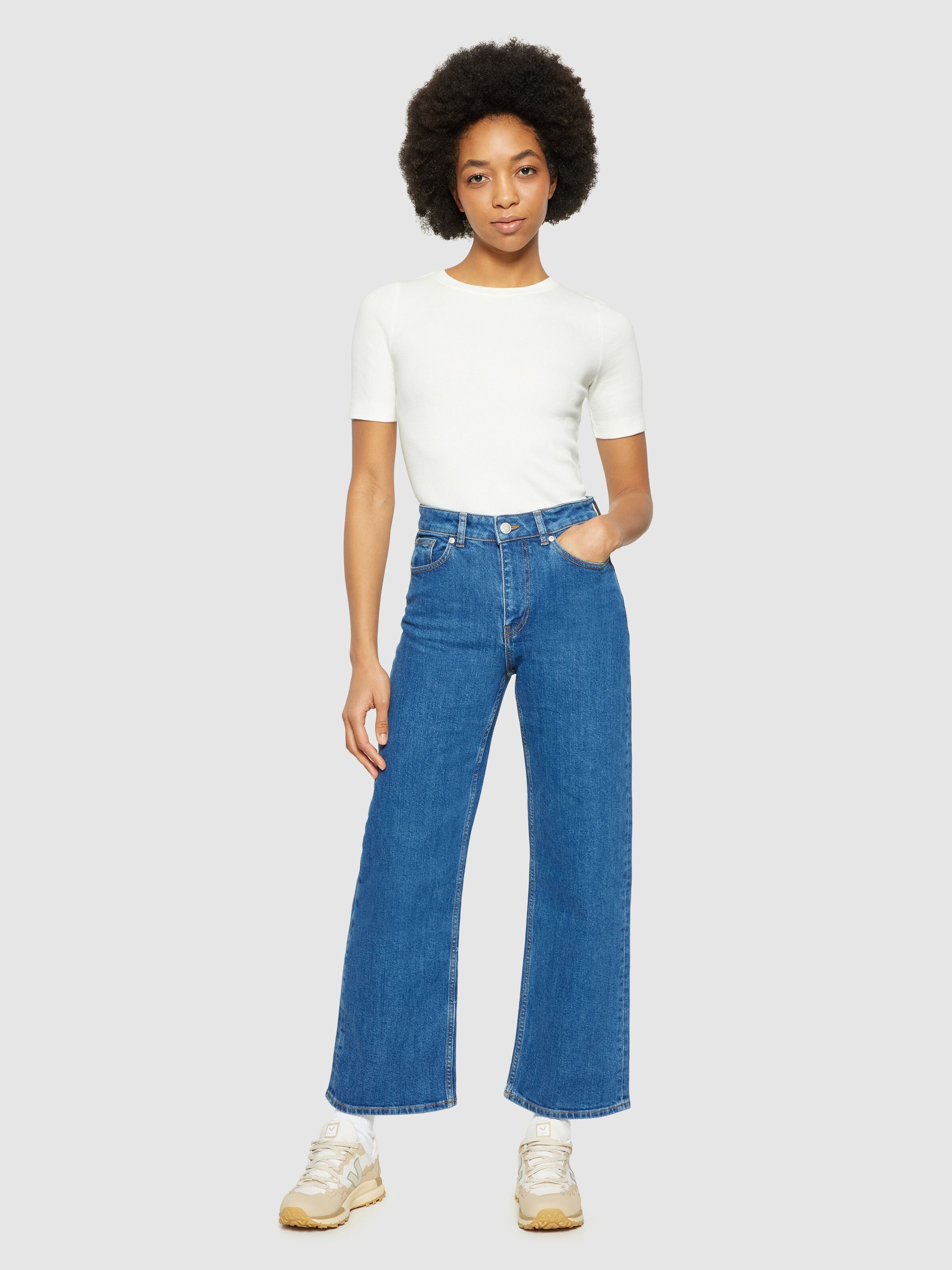 Halbarmshirt RIB T-SHIRT aus Bio-Baumwolle