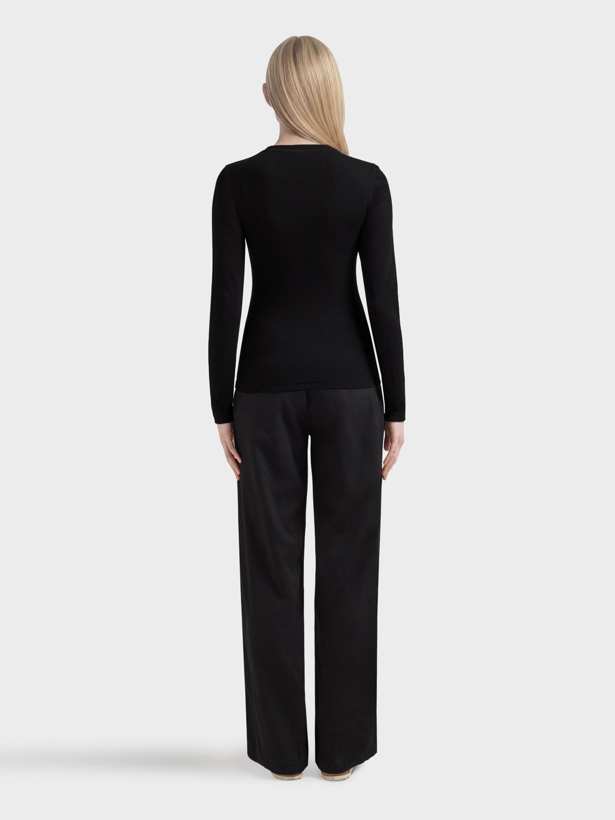 Langarmshirt RIB SCOOP NECK aus Bio-Baumwolle