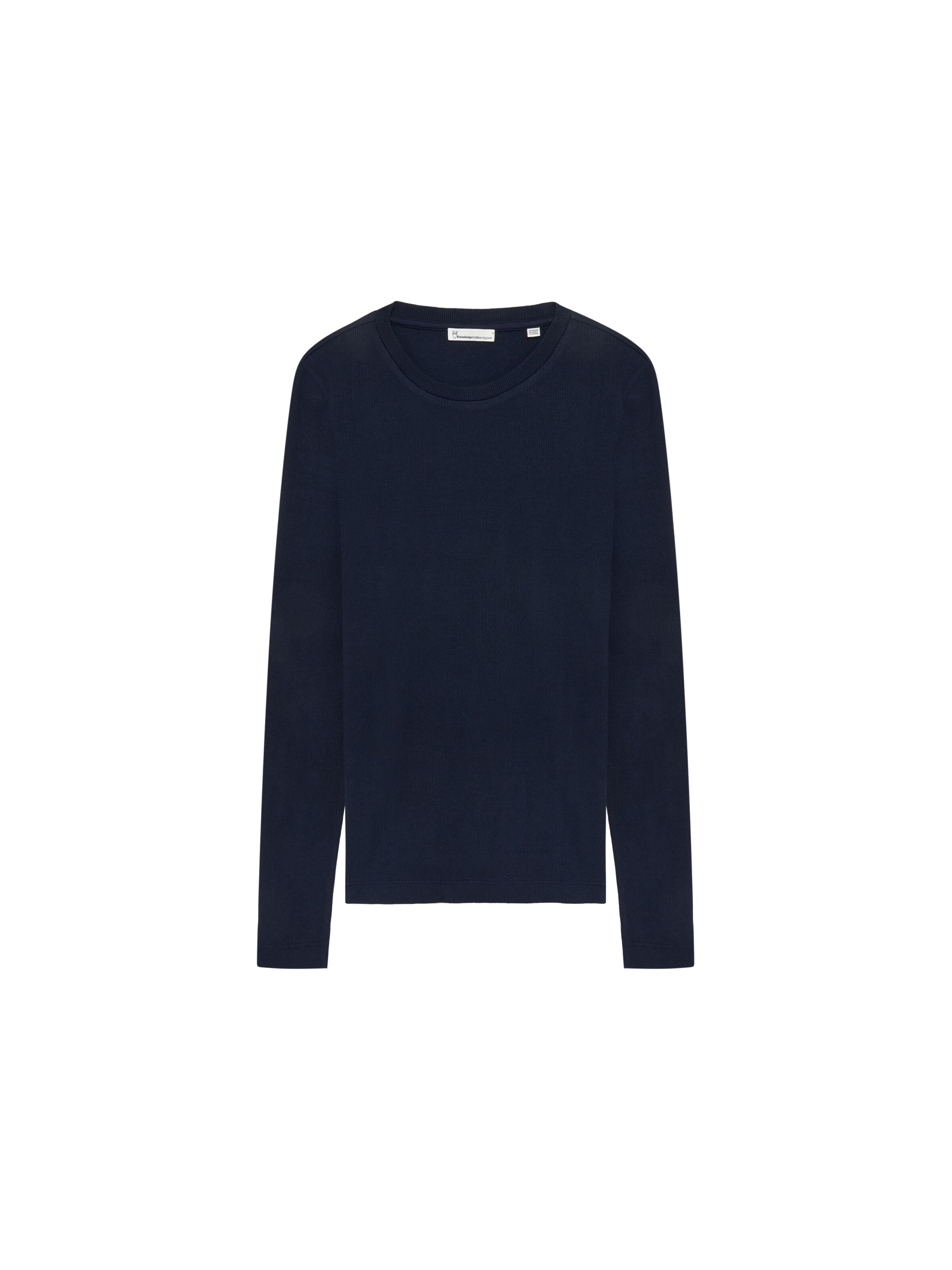 Langarmshirt RIB SCOOP NECK aus Bio-Baumwolle