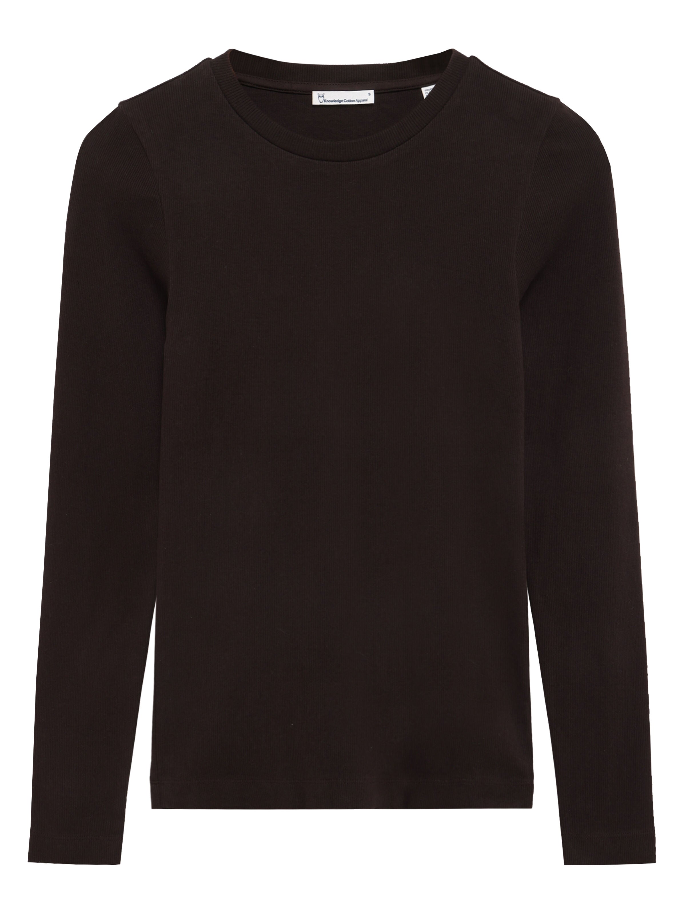 Langarmshirt RIB SCOOP NECK aus Bio-Baumwolle