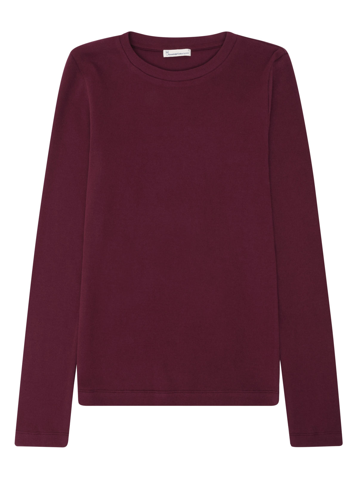 Langarmshirt RIB SCOOP NECK aus Bio-Baumwolle