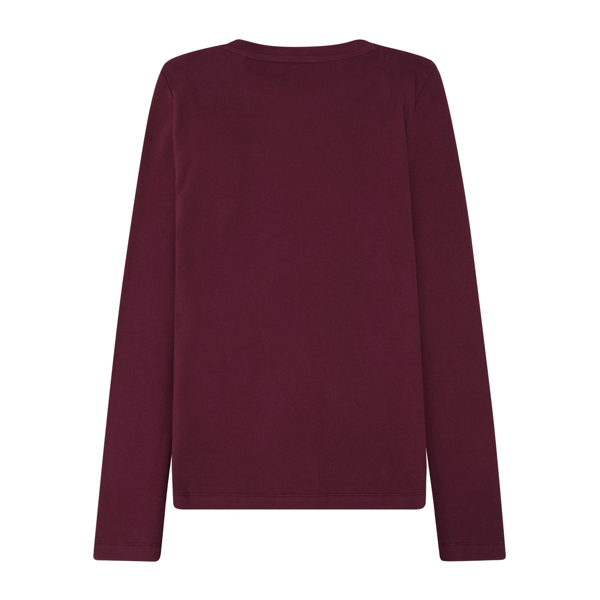 Langarmshirt RIB SCOOP NECK aus Bio-Baumwolle