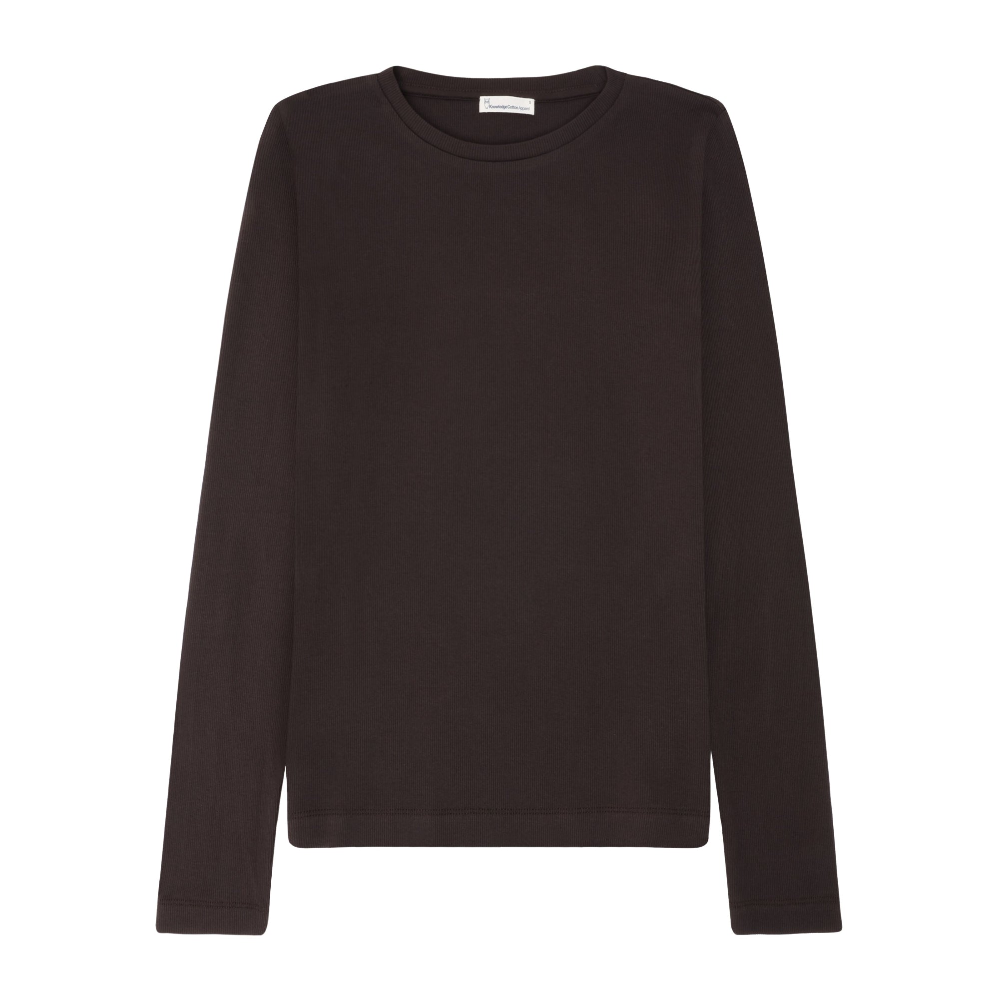 Langarmshirt RIB SCOOP NECK aus Bio-Baumwolle