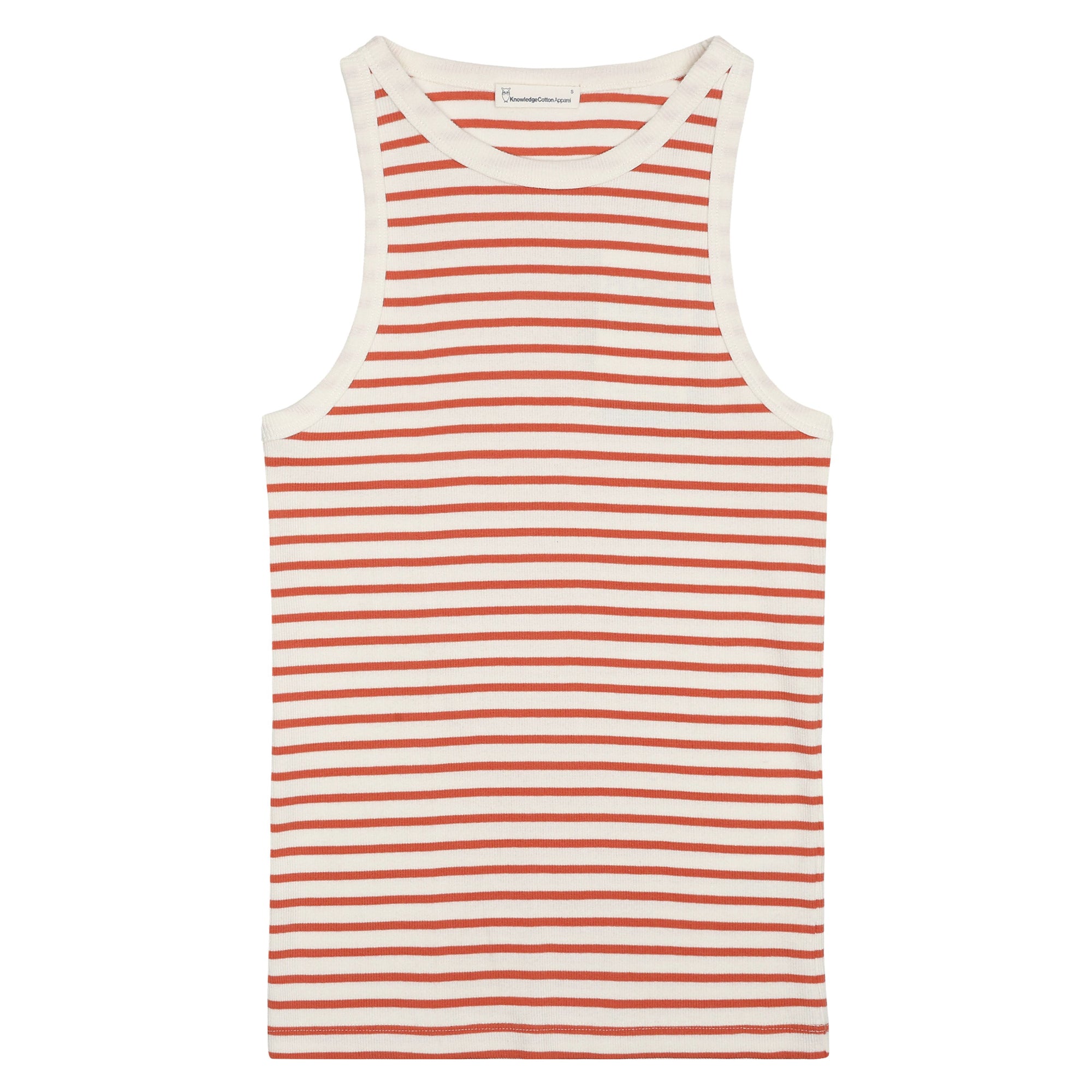 Gestreiftes Racer Rib Top aus Bio-Baumwolle - GOTS/Vegan