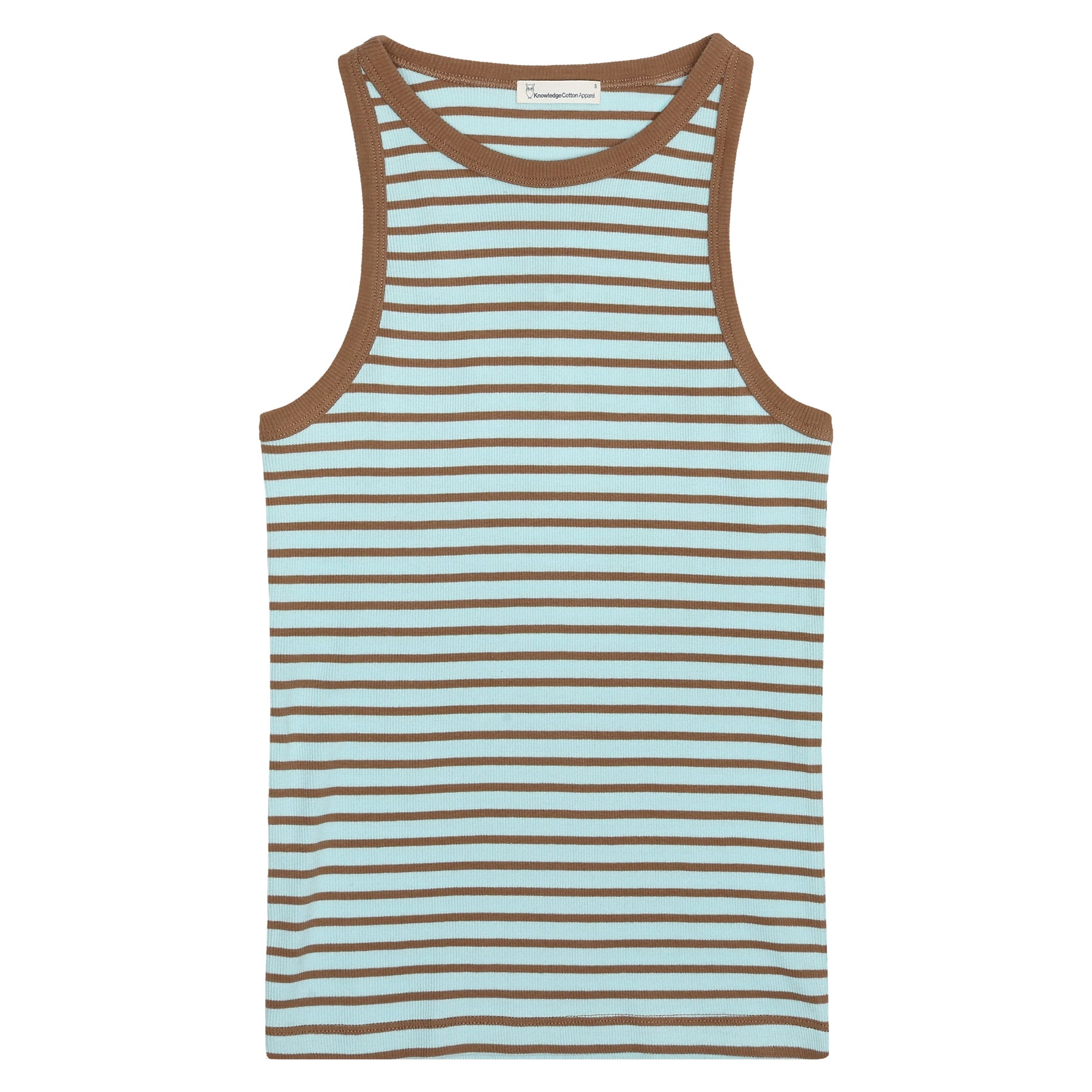 Gestreiftes Racer Rib Top aus Bio-Baumwolle - GOTS/Vegan