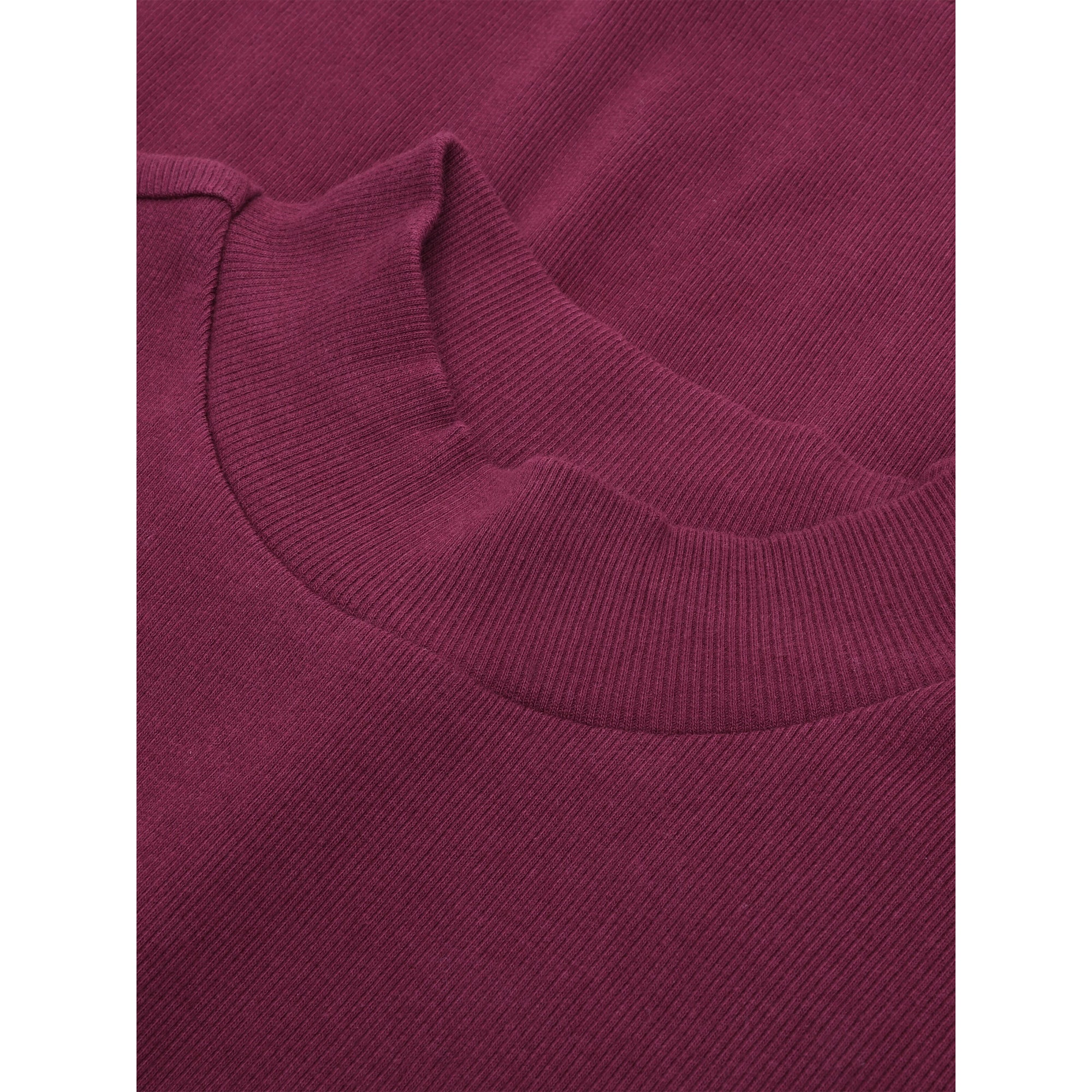 Rib T-Shirt HIGH NECK aus Bio-Baumwolle ROC/GOTS/Vegan
