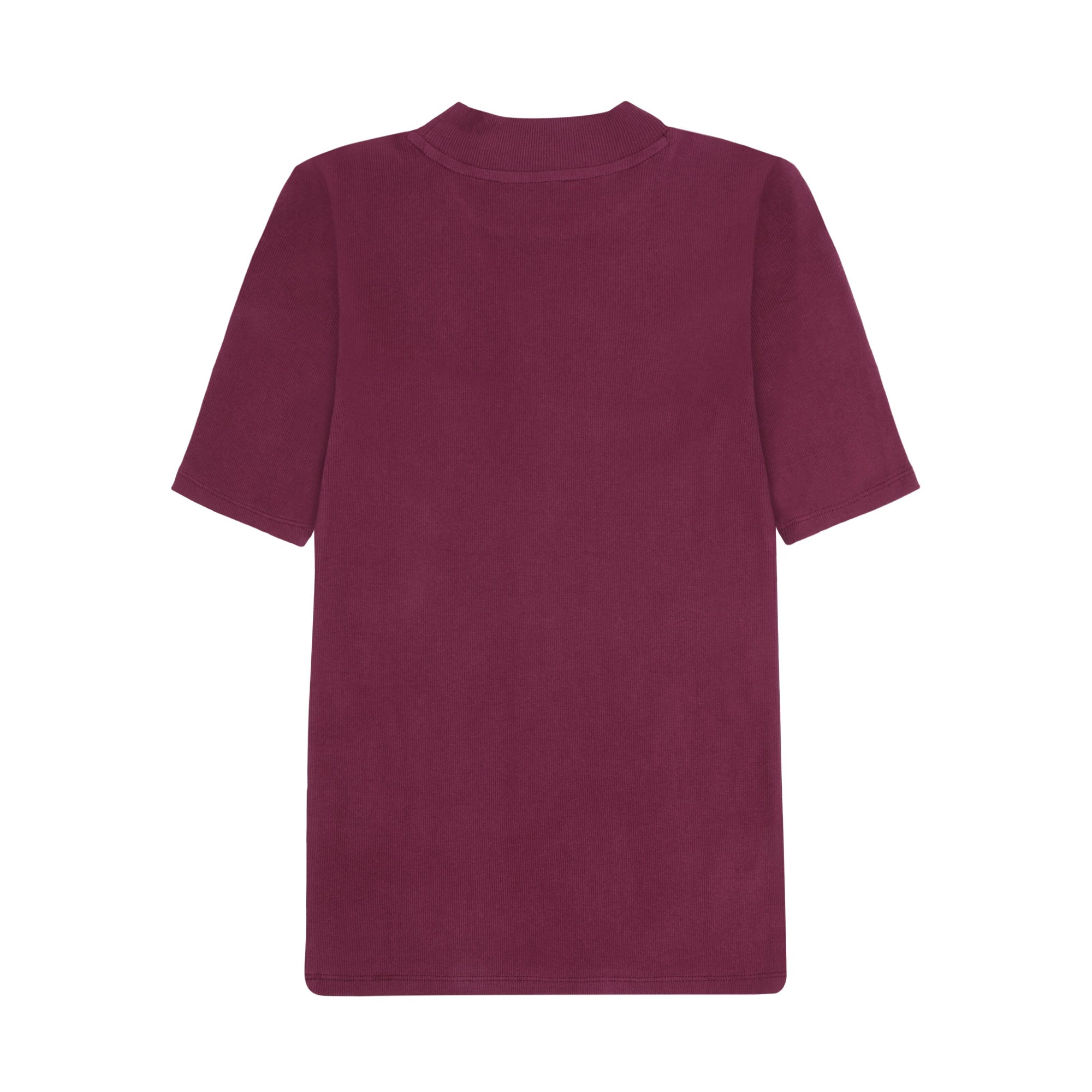 Rib T-Shirt HIGH NECK aus Bio-Baumwolle ROC/GOTS/Vegan