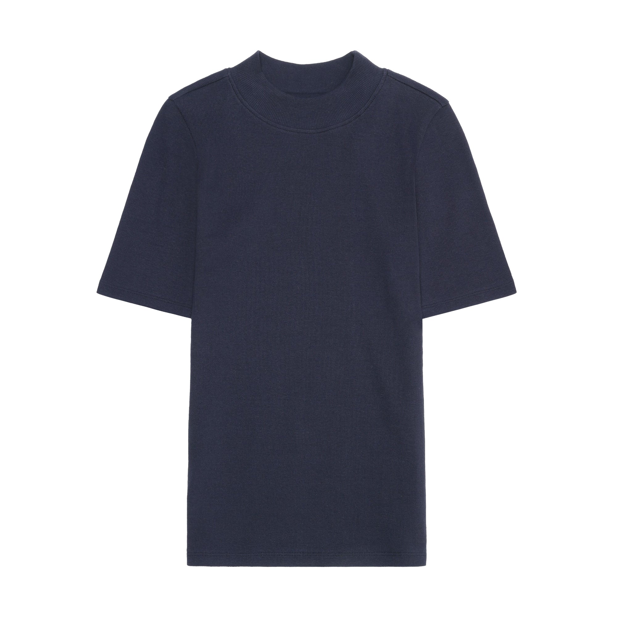 Rib T-Shirt HIGH NECK aus Bio-Baumwolle ROC/GOTS/Vegan
