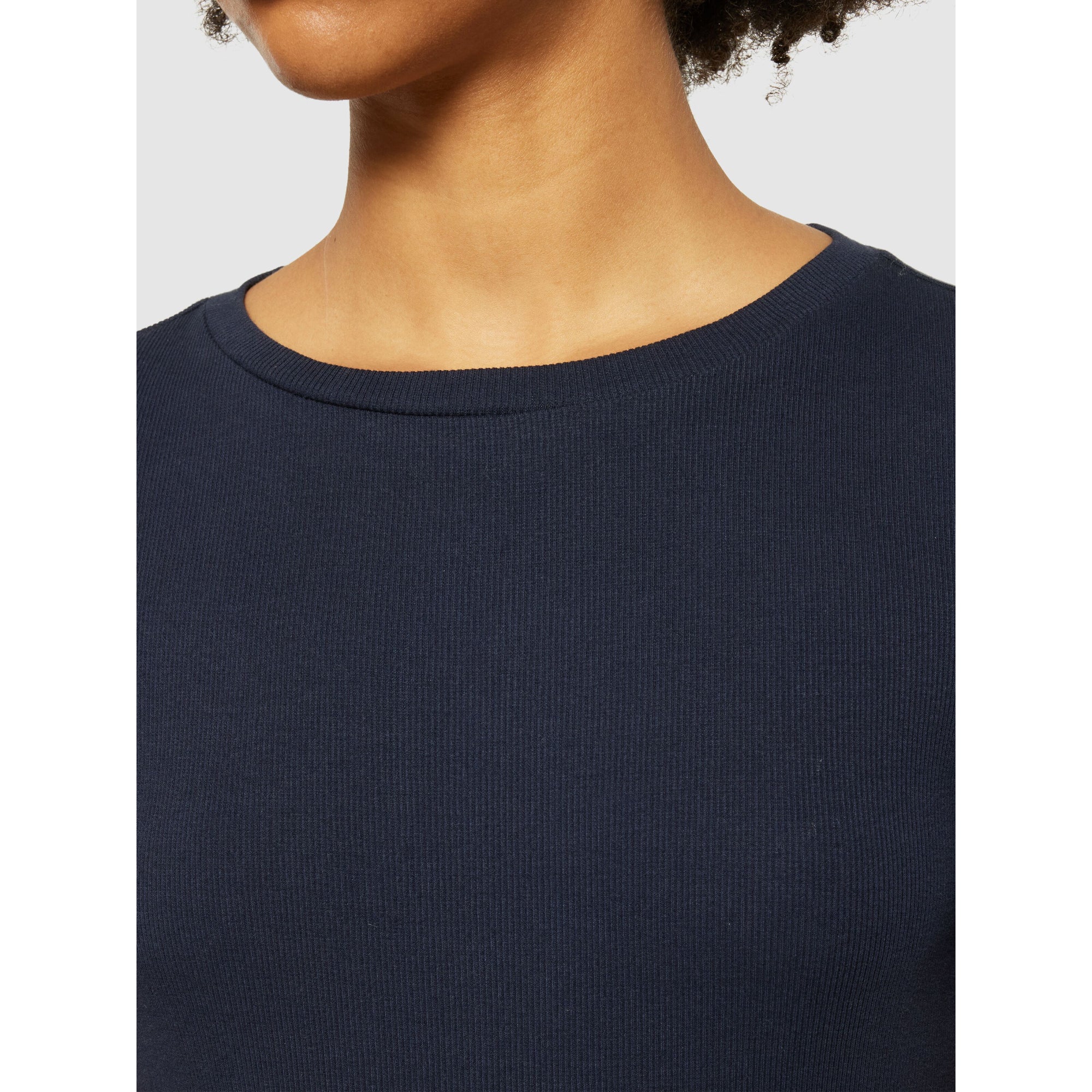Rib T-Shirt HIGH NECK aus Bio-Baumwolle ROC/GOTS/Vegan