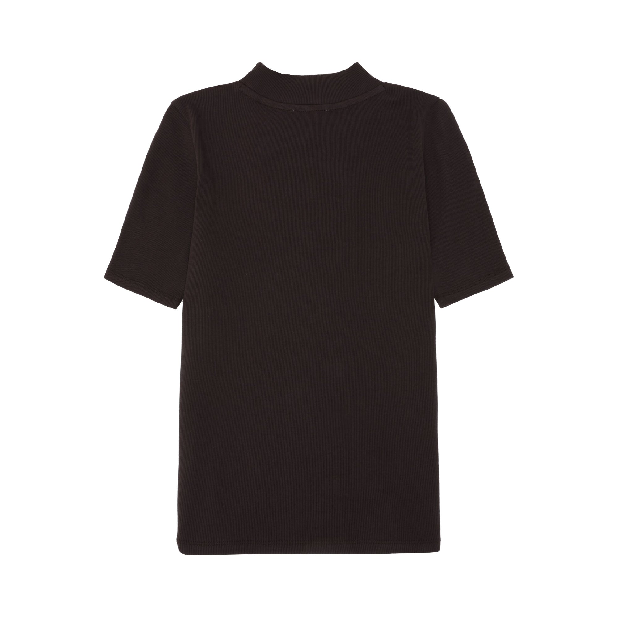 Rib T-Shirt HIGH NECK aus Bio-Baumwolle ROC/GOTS/Vegan