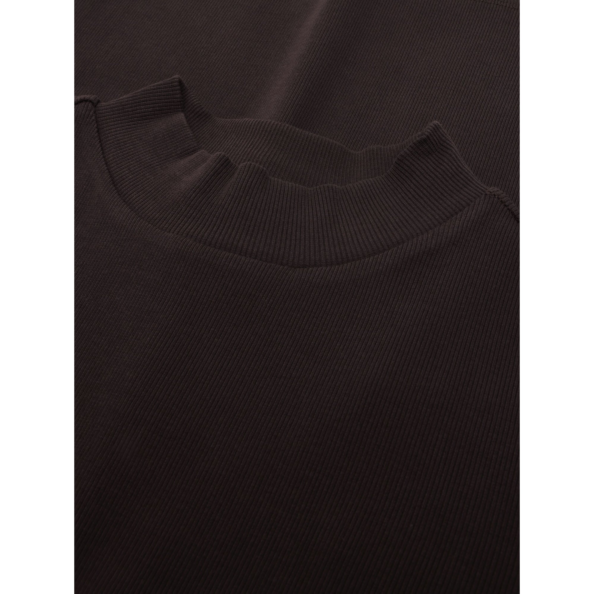 Rib T-Shirt HIGH NECK aus Bio-Baumwolle ROC/GOTS/Vegan