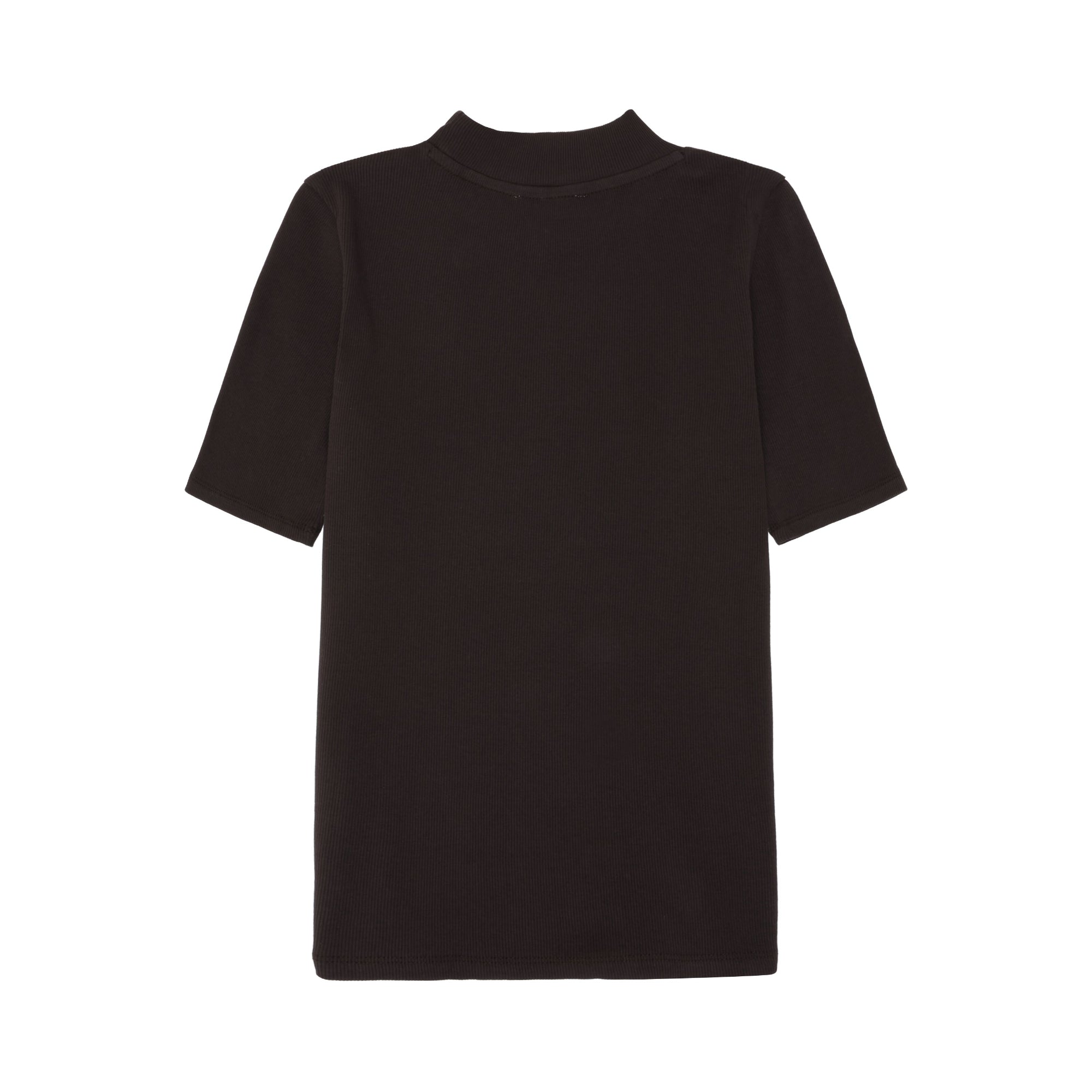 Rib T-Shirt HIGH NECK aus Bio-Baumwolle ROC/GOTS/Vegan