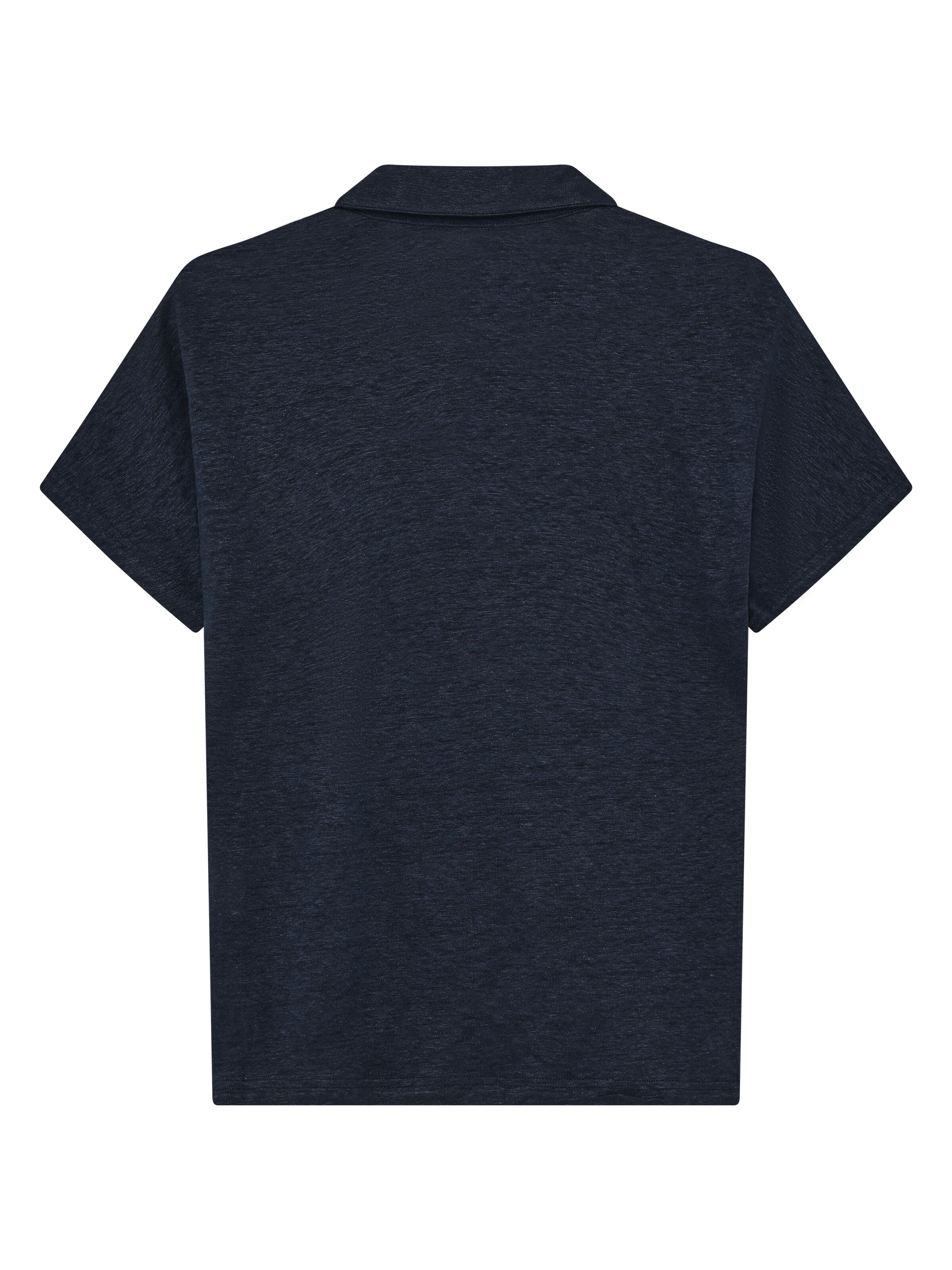 Poloshirt BAT SLEEVE aus Bio-Leinen