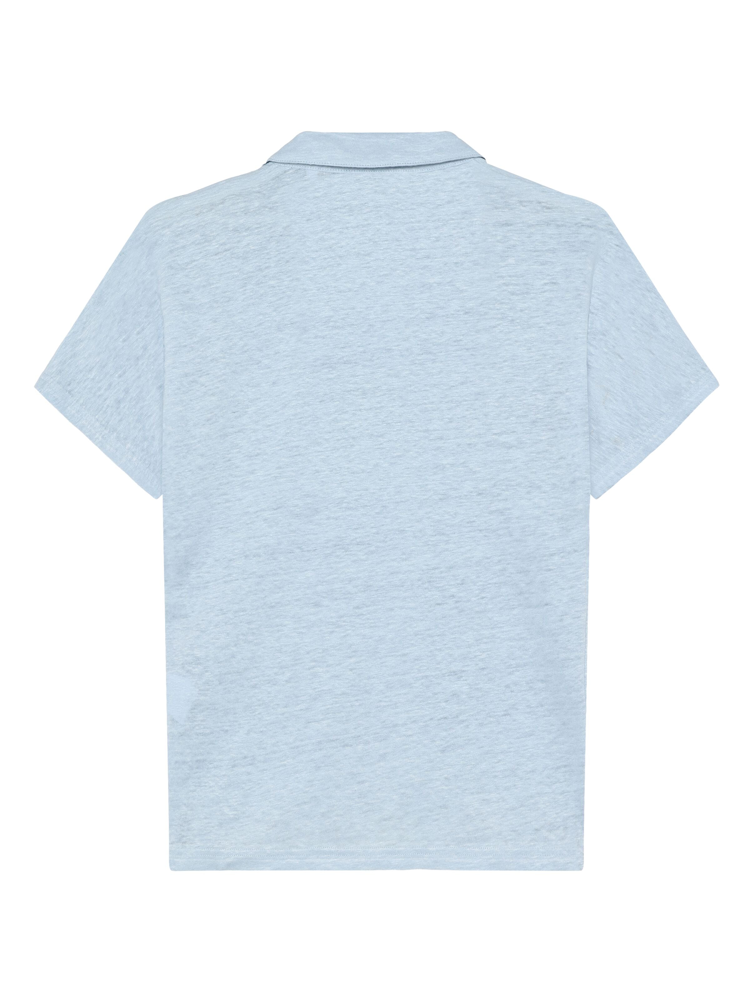 Poloshirt BAT SLEEVE aus Bio-Leinen