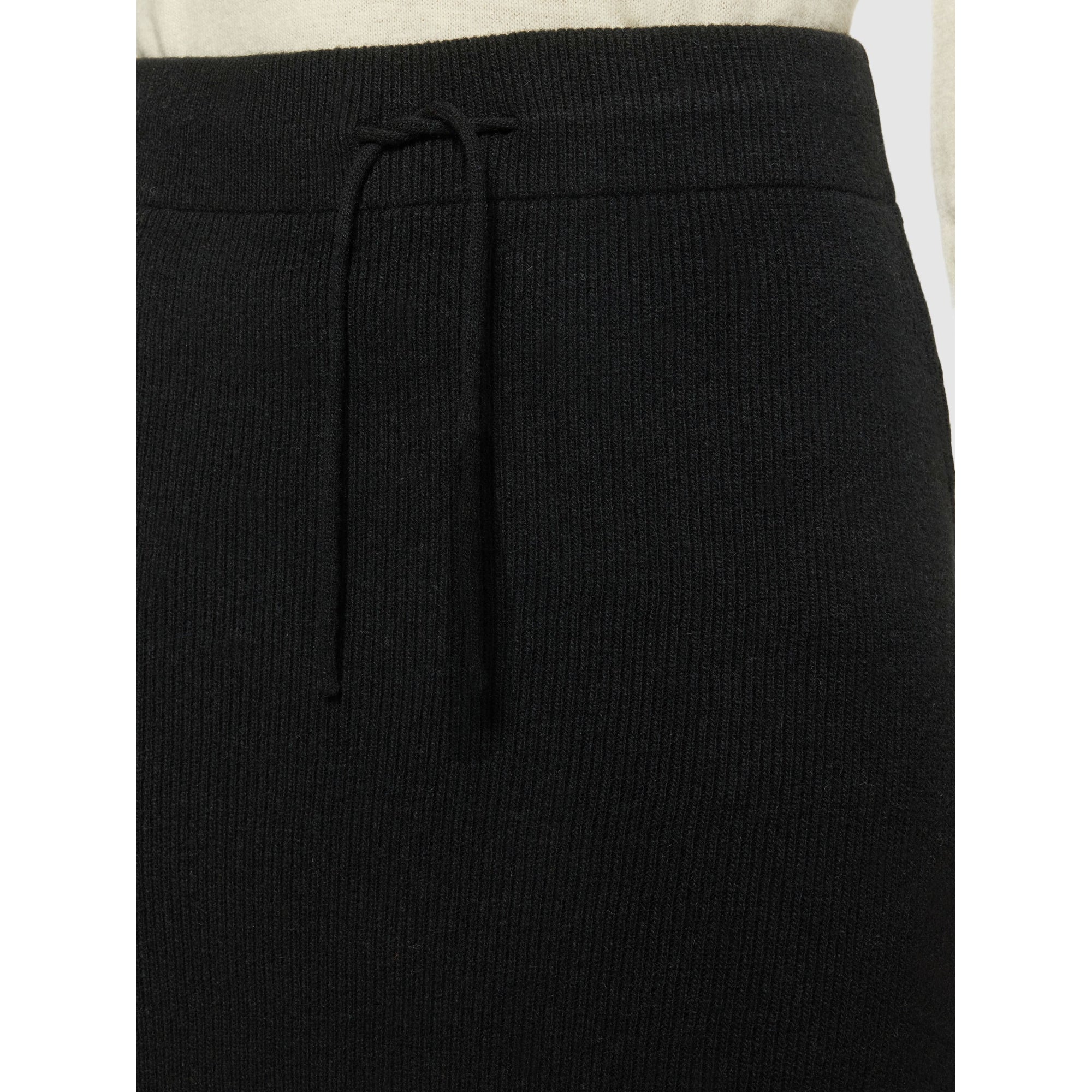 Rock Mittellang Rib Knit Skirt aus Lammwolle RWS