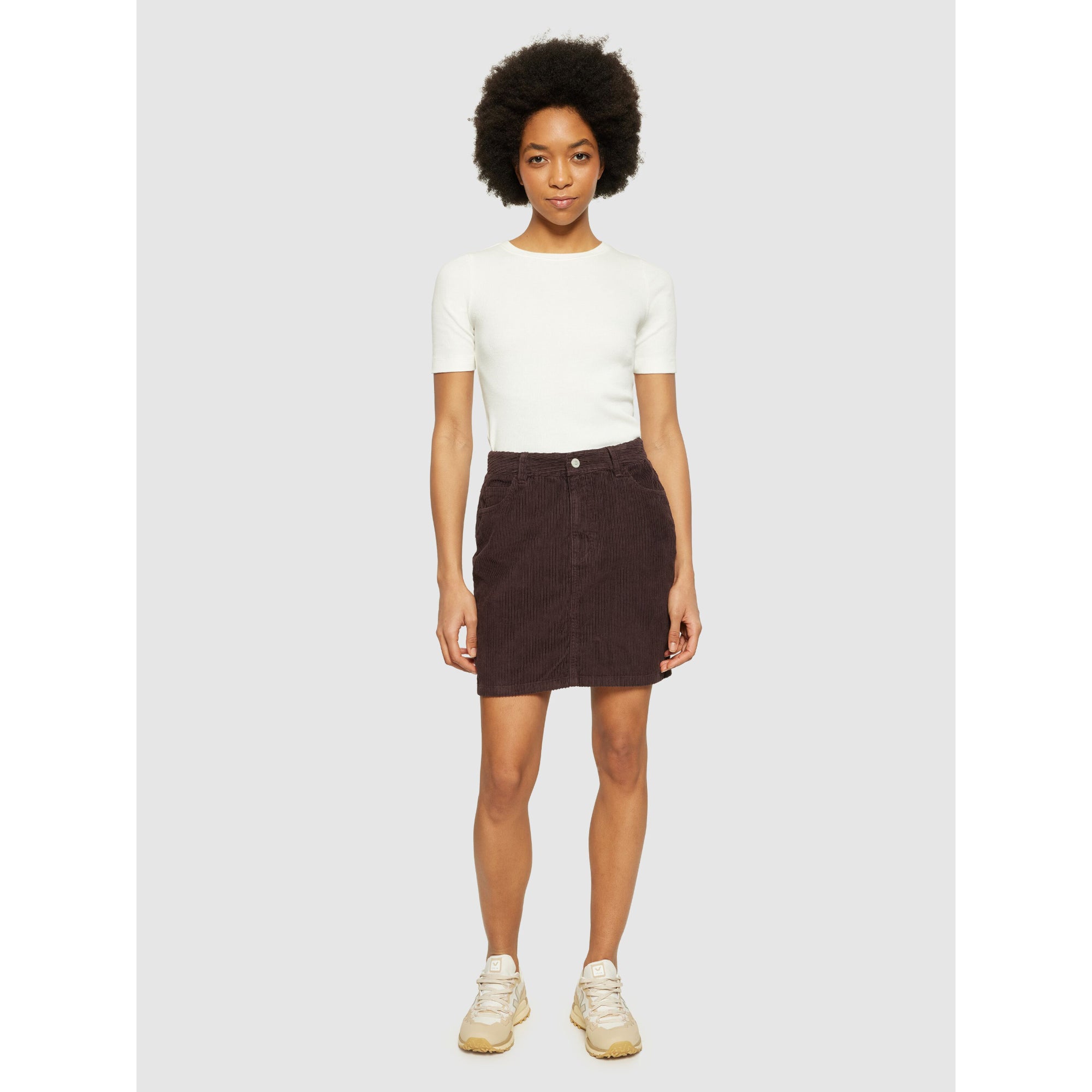 Cord Rock Irregular Corduroy Skirt aus Bio-Baumwolle