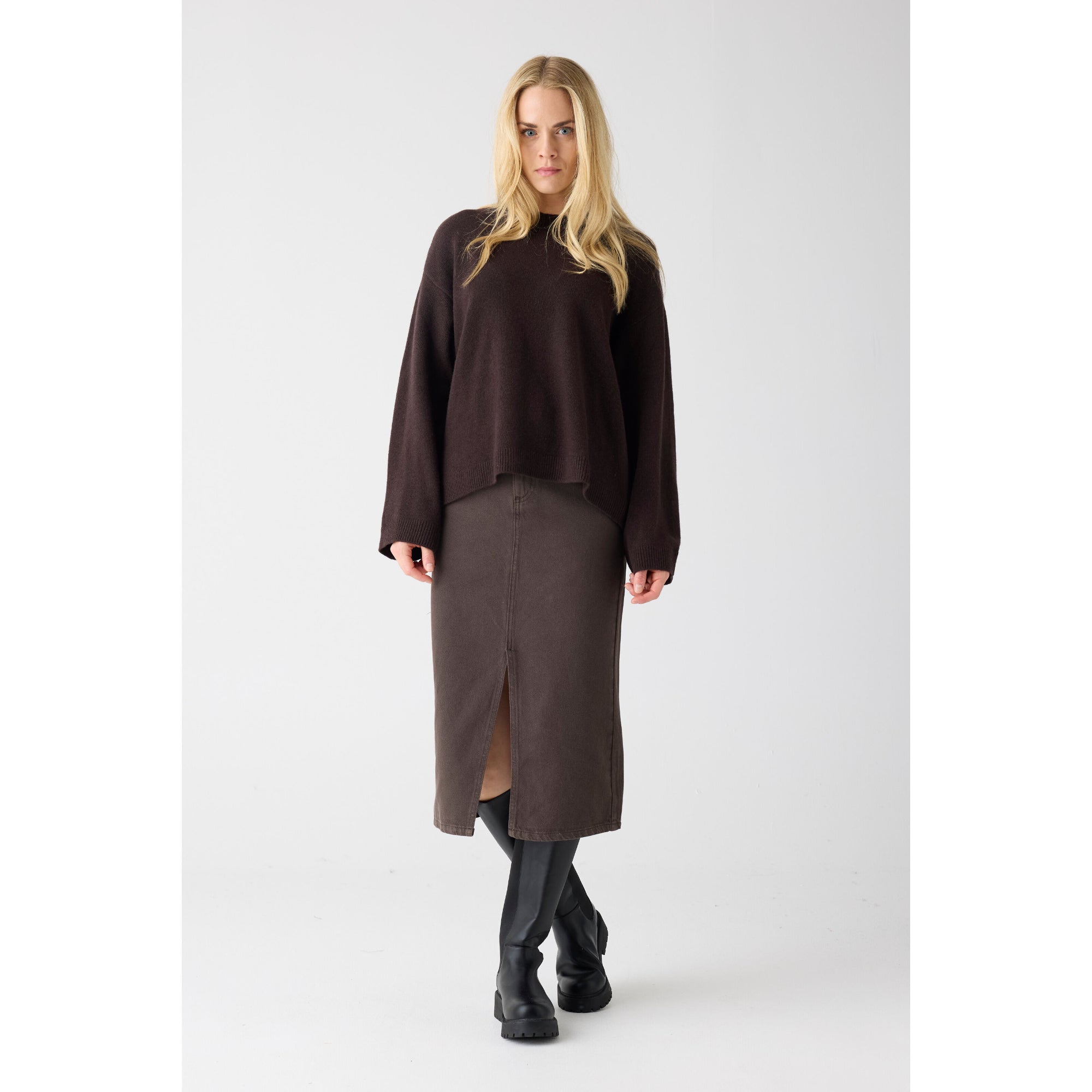 Twill-Rock aus Bio-Baumwolle ROC/GOTS/Vegan
