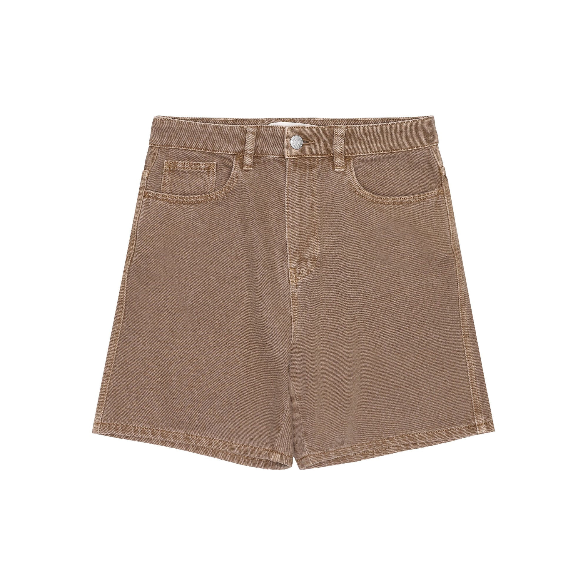 GALE gerade Mid-Rise Twill 5-Pocket-Shorts - GOTS/Vegan